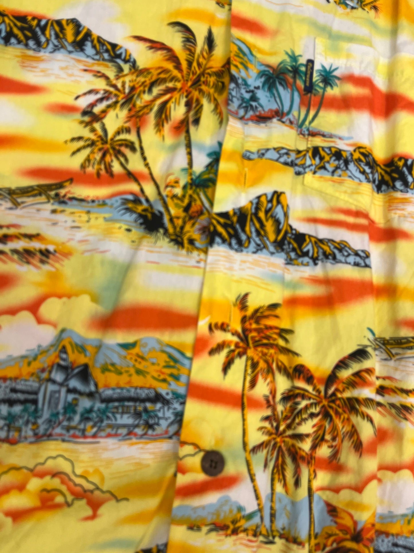Hawaiian style Collard Tee