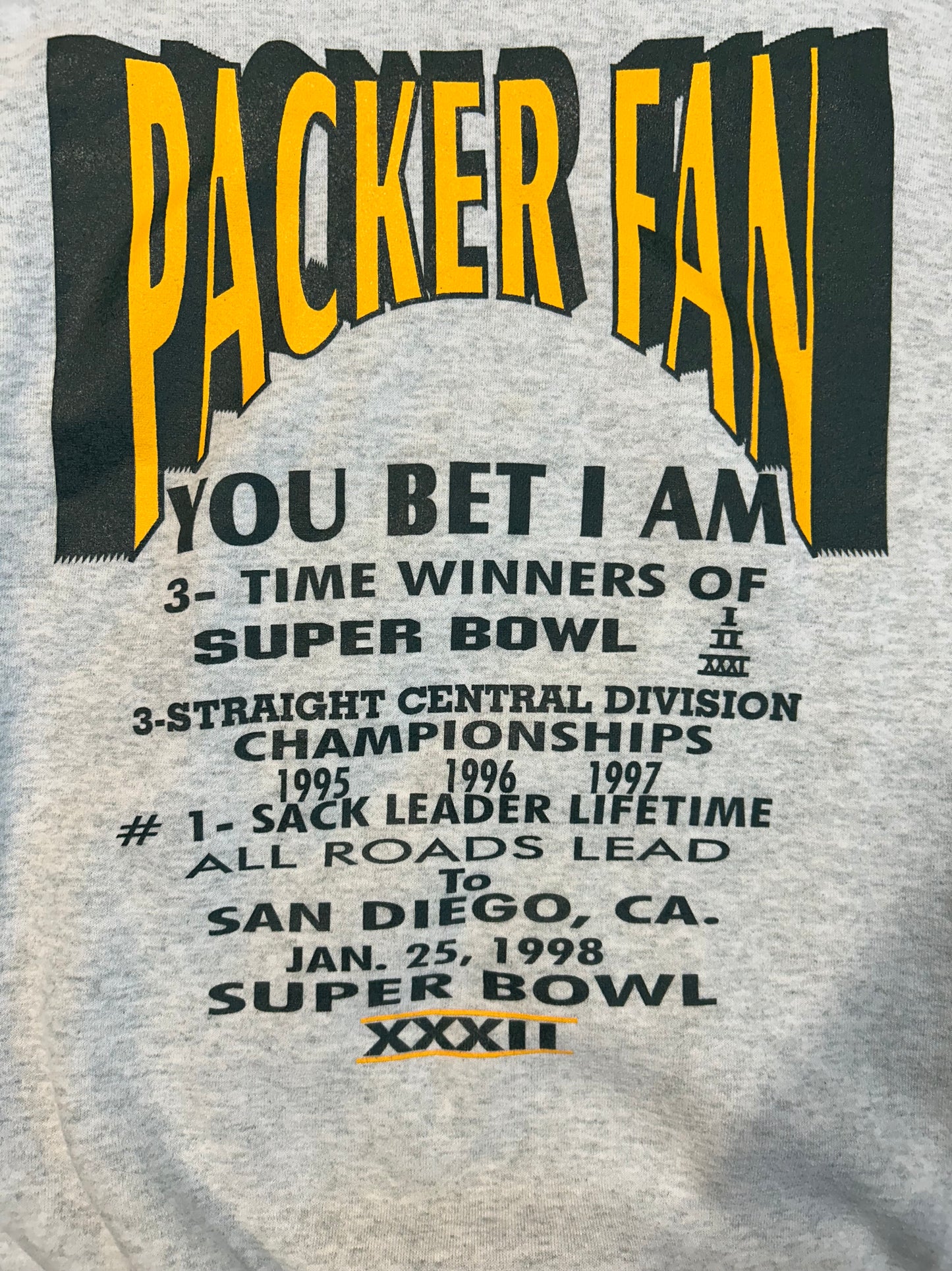 Vintage 1997 Green Bay Packers Crewneck