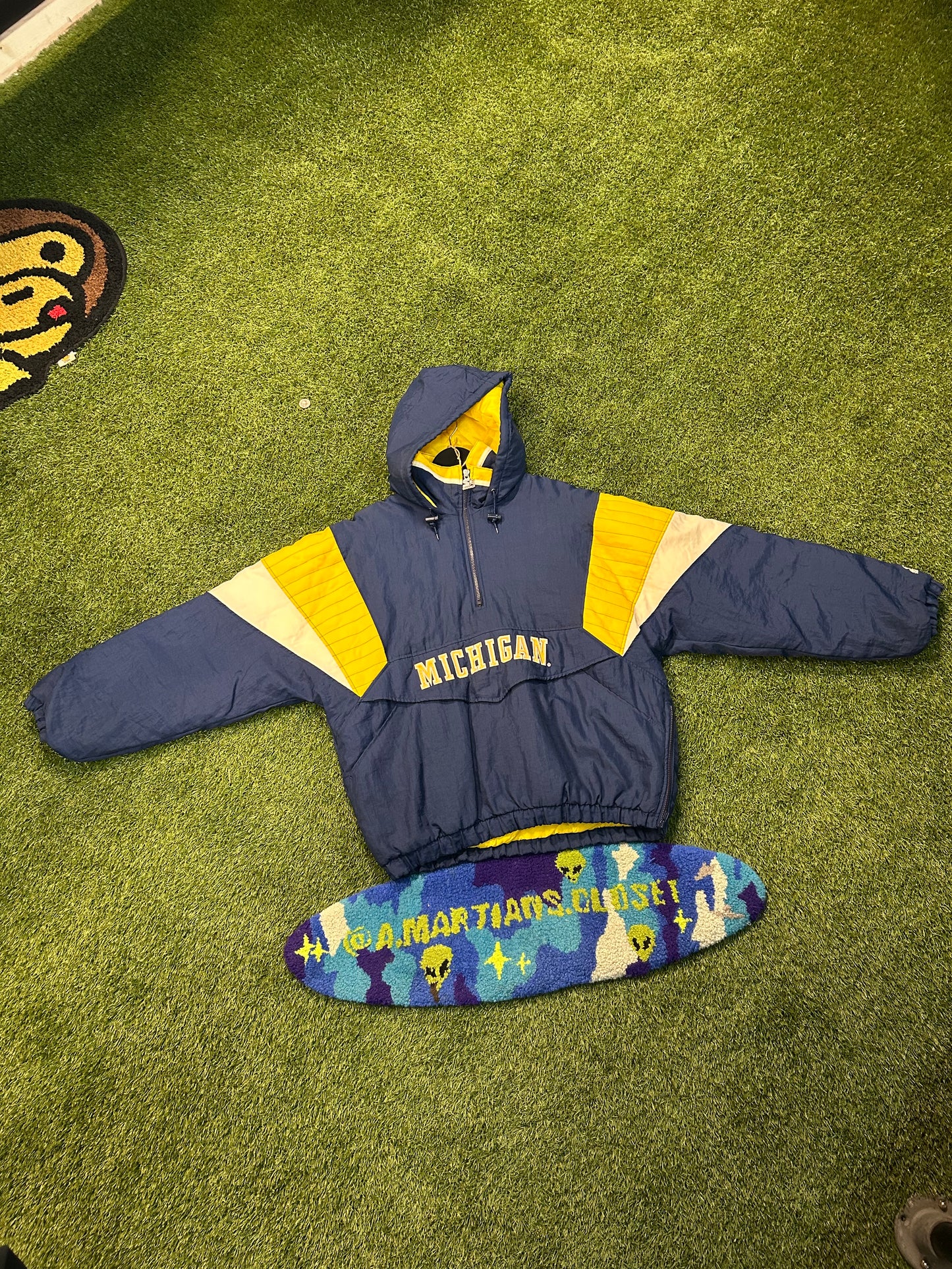 Vintage Michigan Wolverines Starter HalfZip Jacket