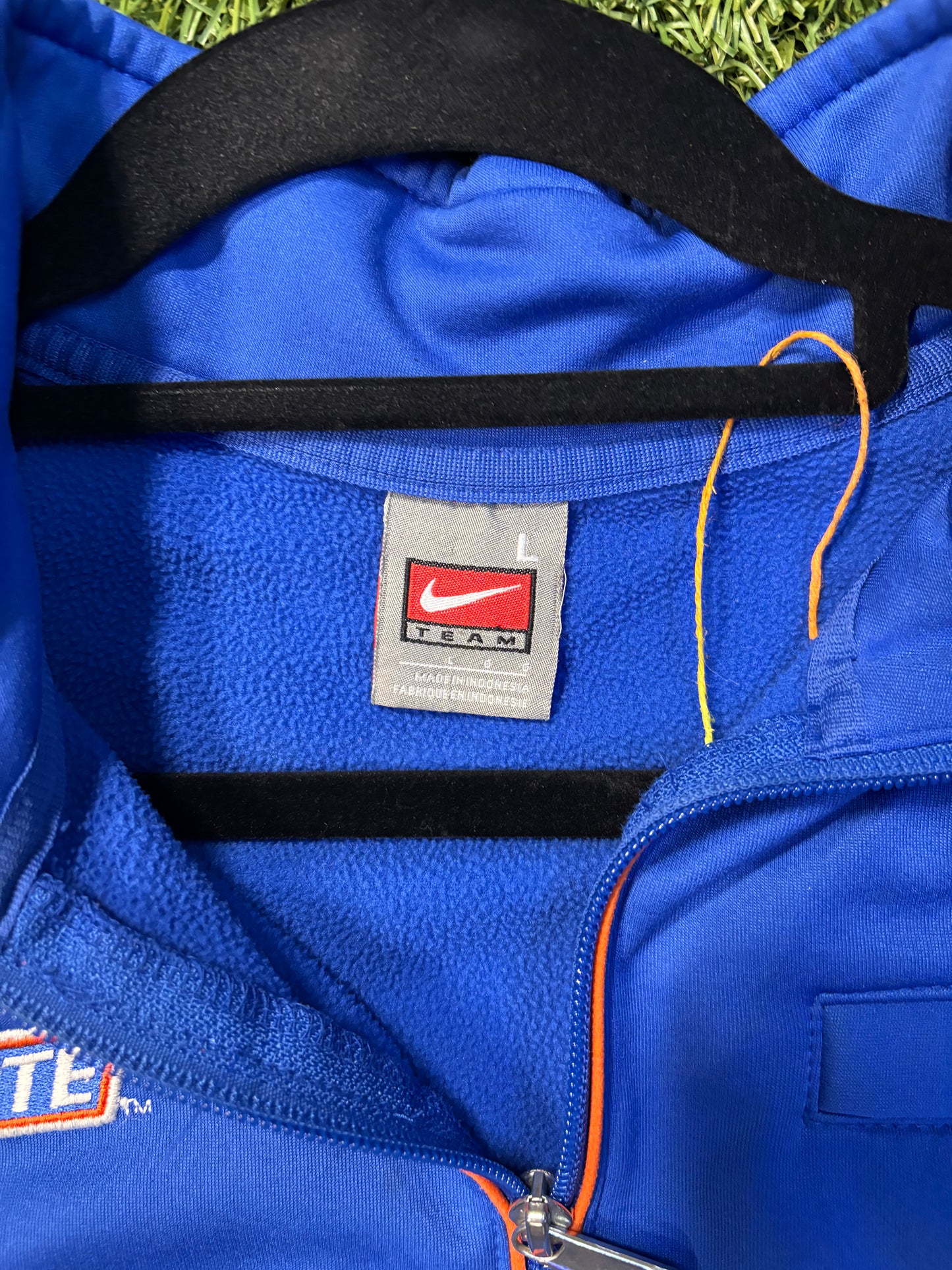 Blue Nike Boise State Quarter Zip Jacket Size Large