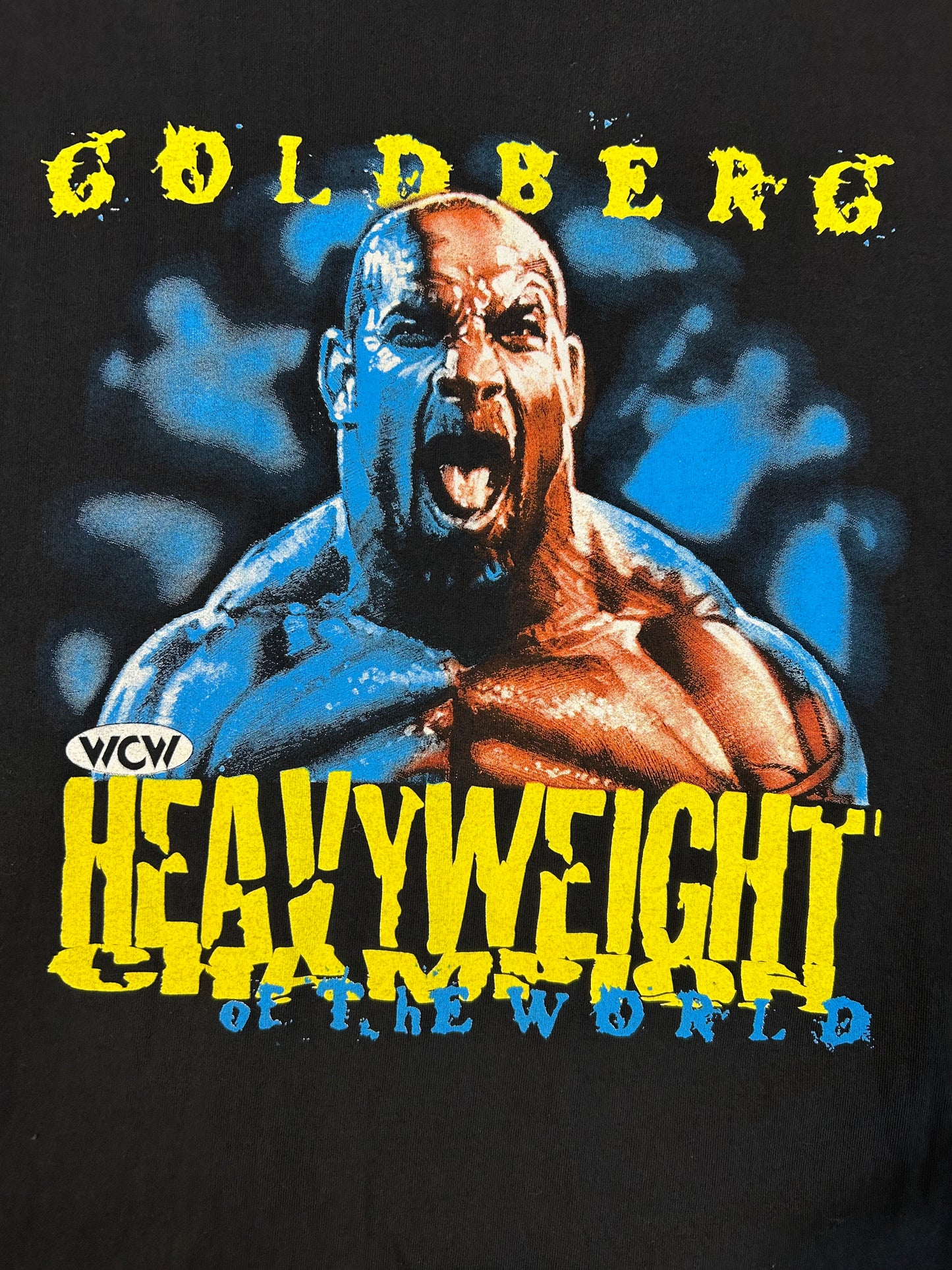 Vintage 90s WCW Heavyweight Of The World Goldberg Tee