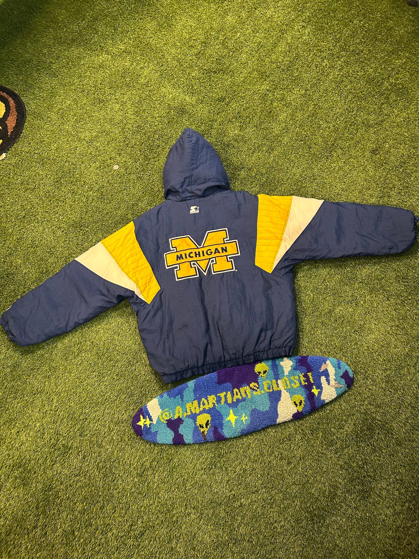 Vintage Michigan Wolverines Starter HalfZip Jacket