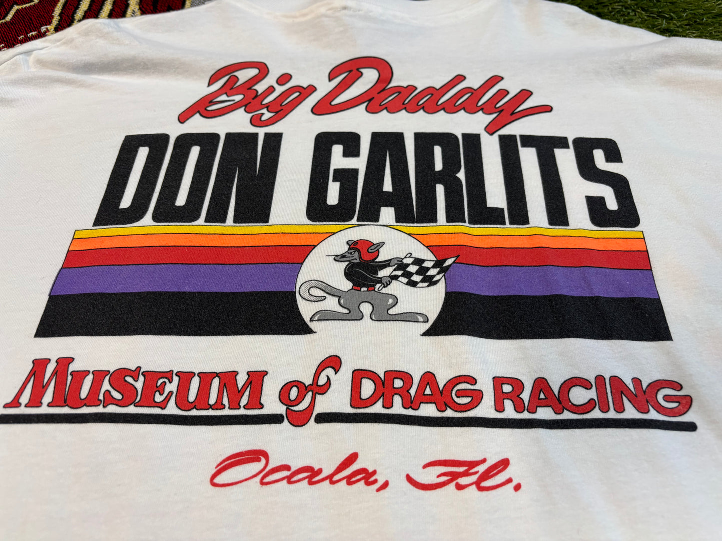 90s Single Stitch Big Daddy Don Garlits Racing T-Shirt Size XL Hanes Beefy T Tag