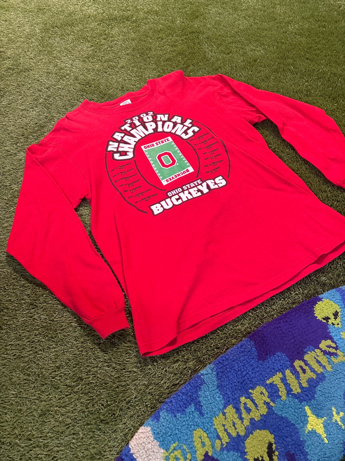 2002 “Ohio State” National Champs Football Field Logo Tee