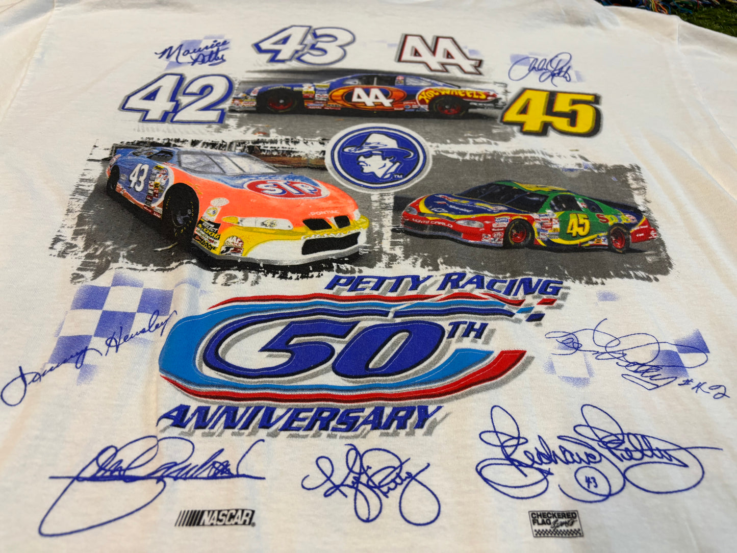 1999 50th Anniversary Petty Racing NASCAR T-Shirt Size XL Tultex Tag