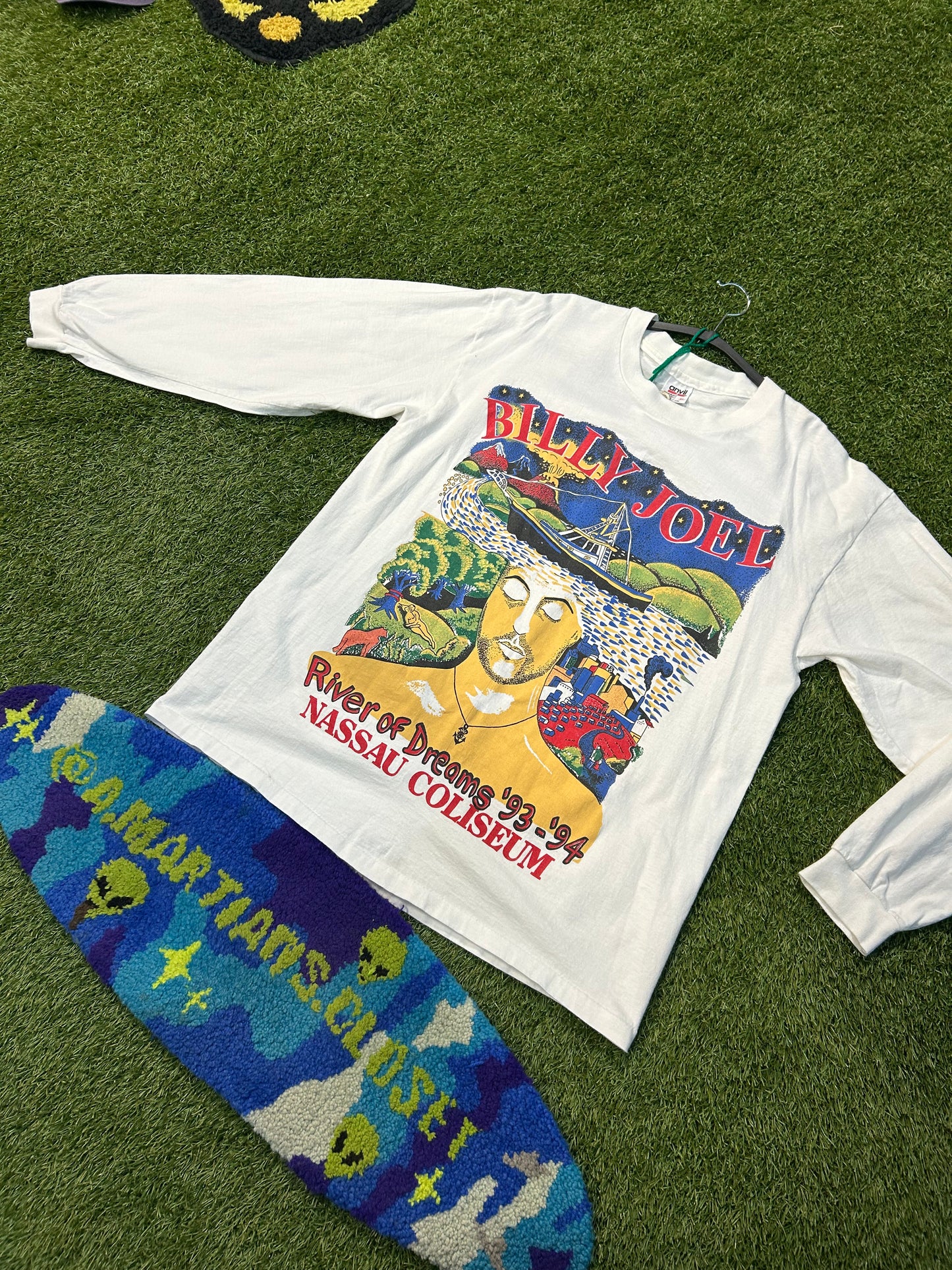 Vintage 1993 Billy Joel River Of Dreams Nassau Coliseum L/Sleeve Tee