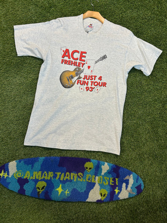 Vintage 1993 Ace Freshley Just 4 Fun Tour Tee