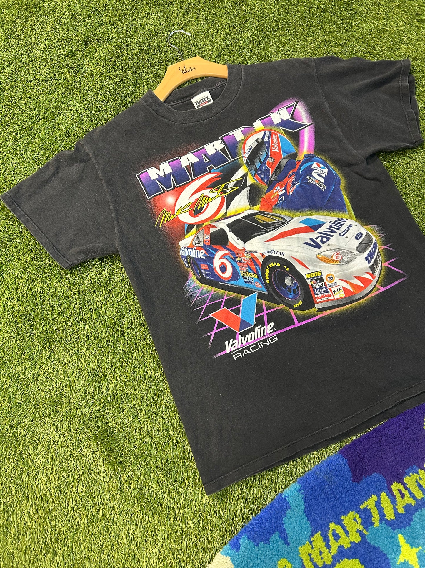 Vintage Mark Martin Valvoline NASCAR AOP Tee