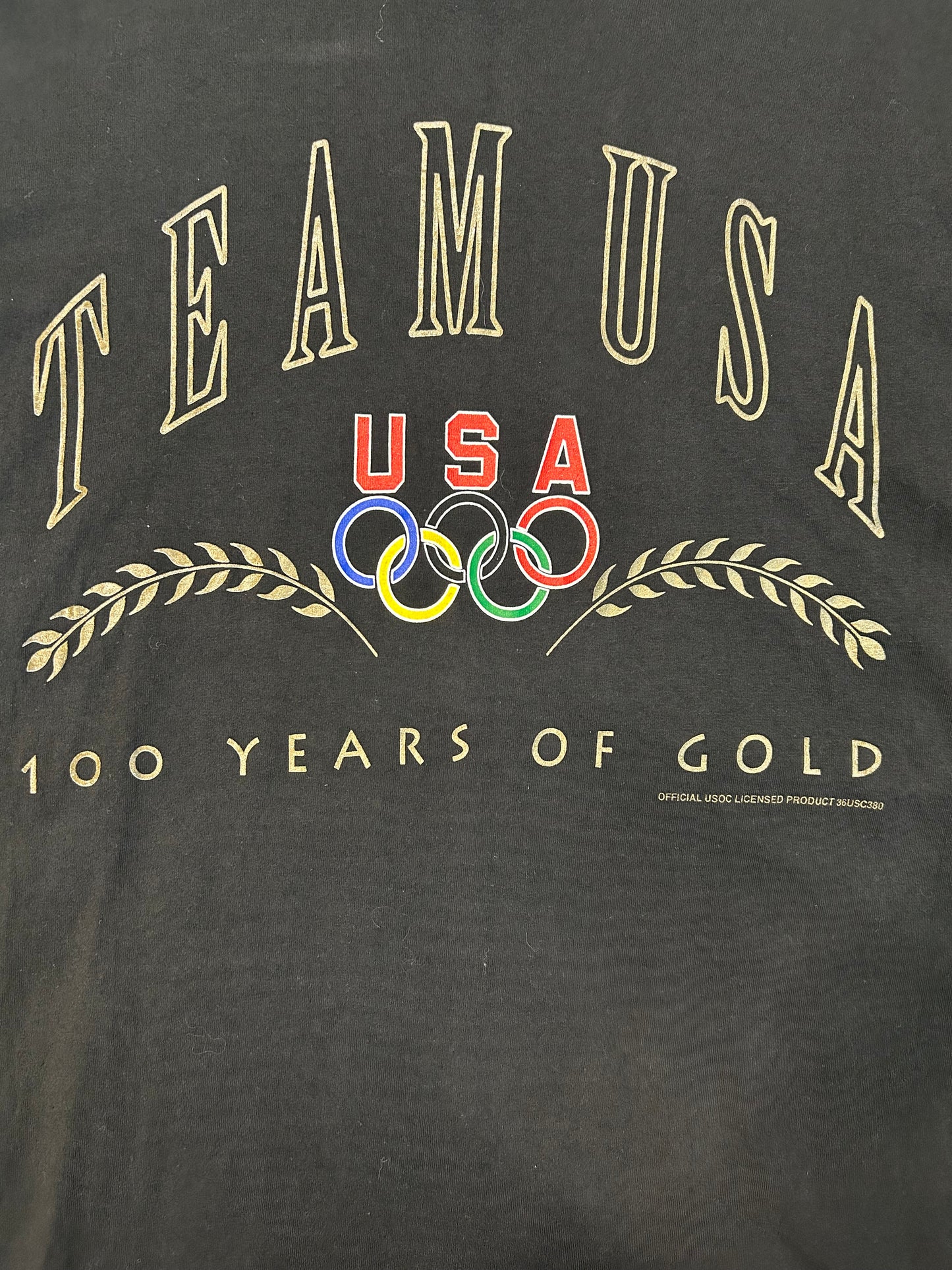 Vintage 90s Team U.S.A 100 Years Of Gold Tee