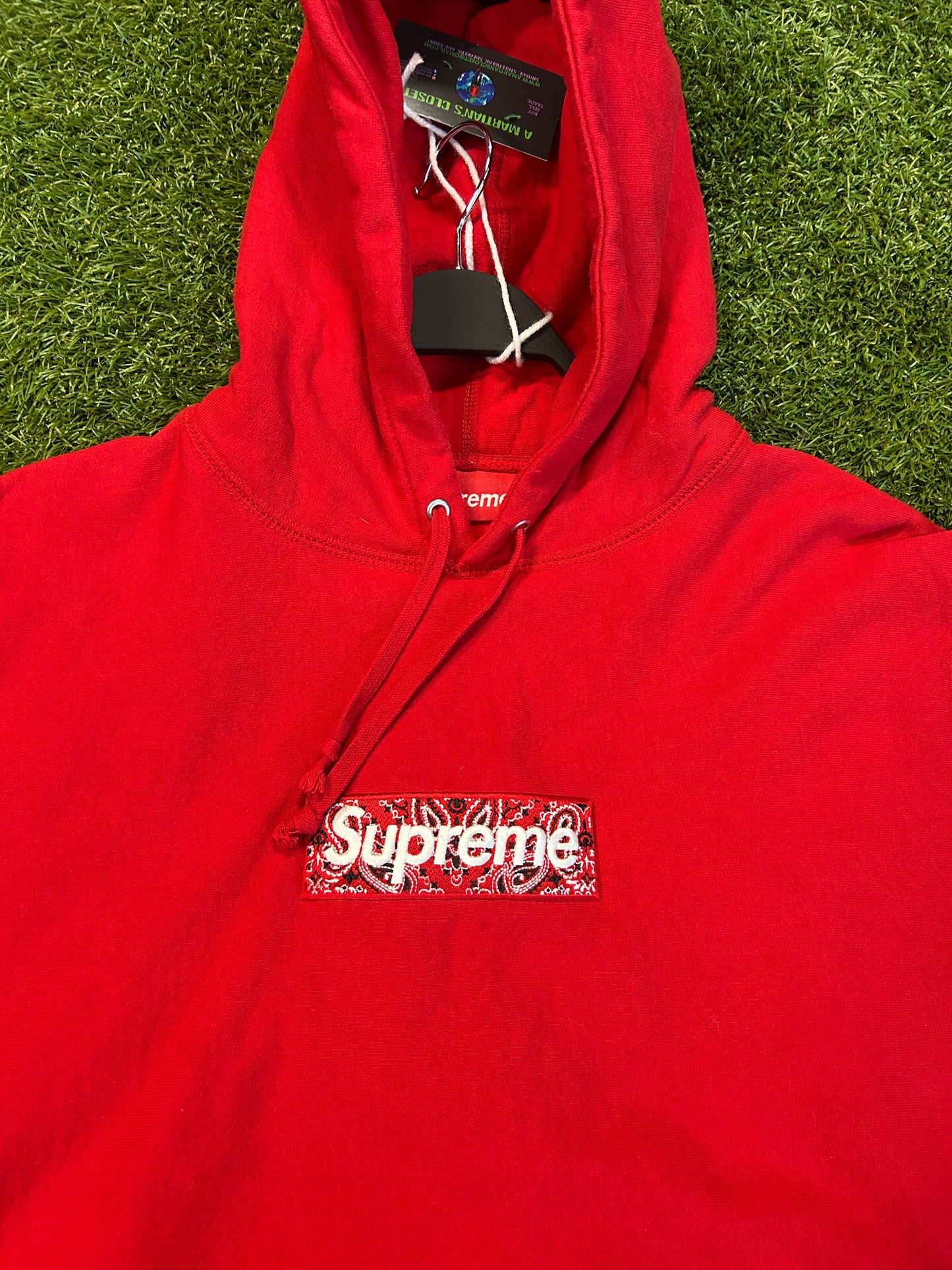 Supreme Bandanna BoGo Hoodie Red (SS19)