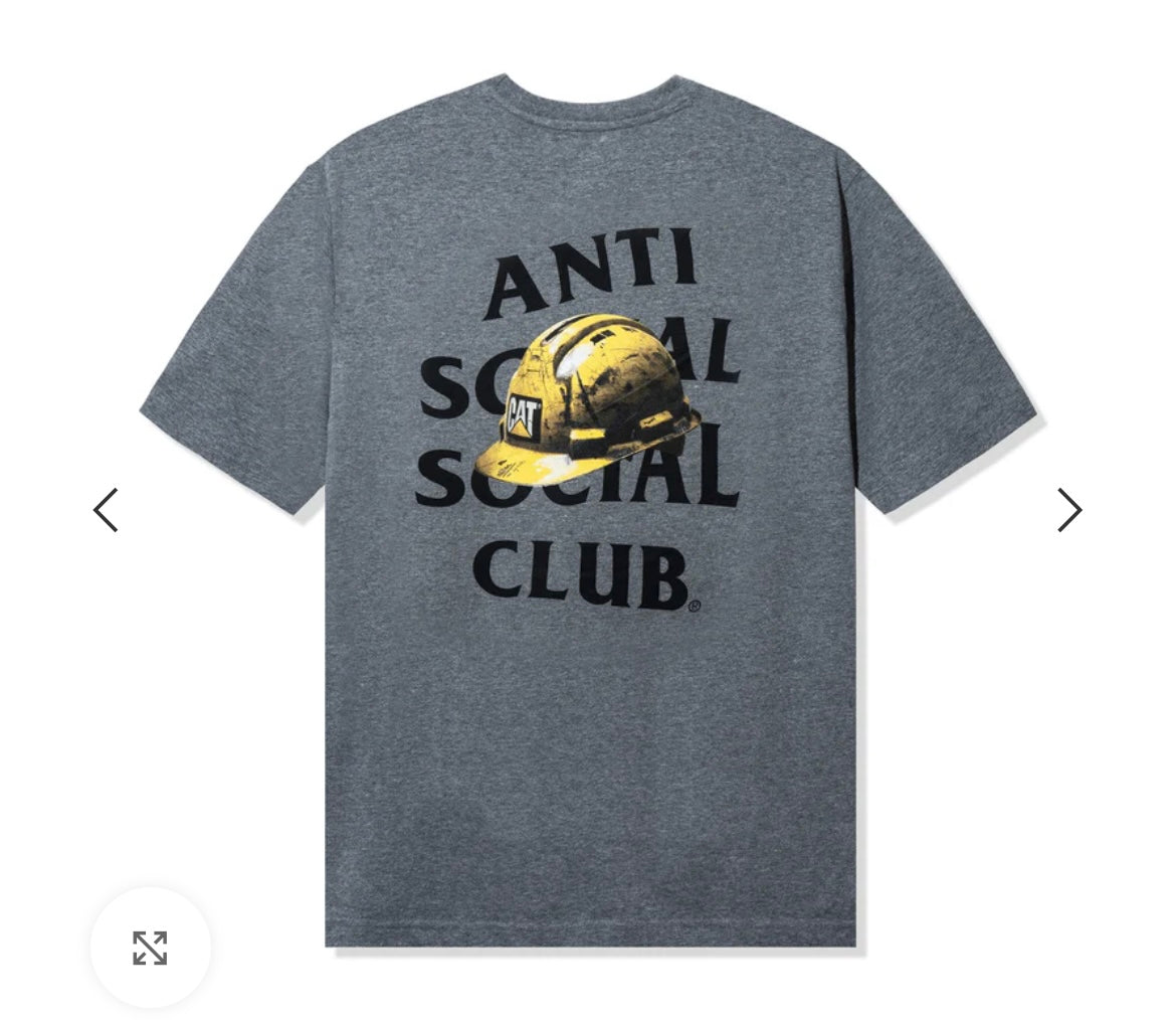Anti Social Social Club X Caterpillar Hard Hat Tee