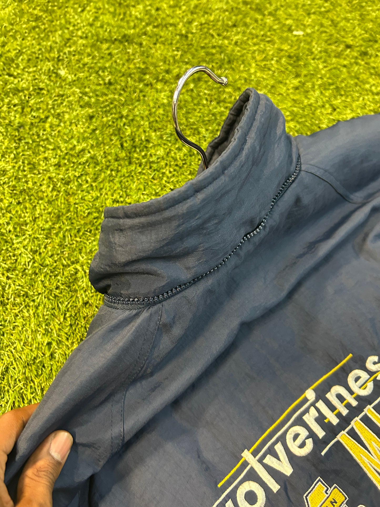 Vintage 90s Michigan Wolverines Logo7 Coat
