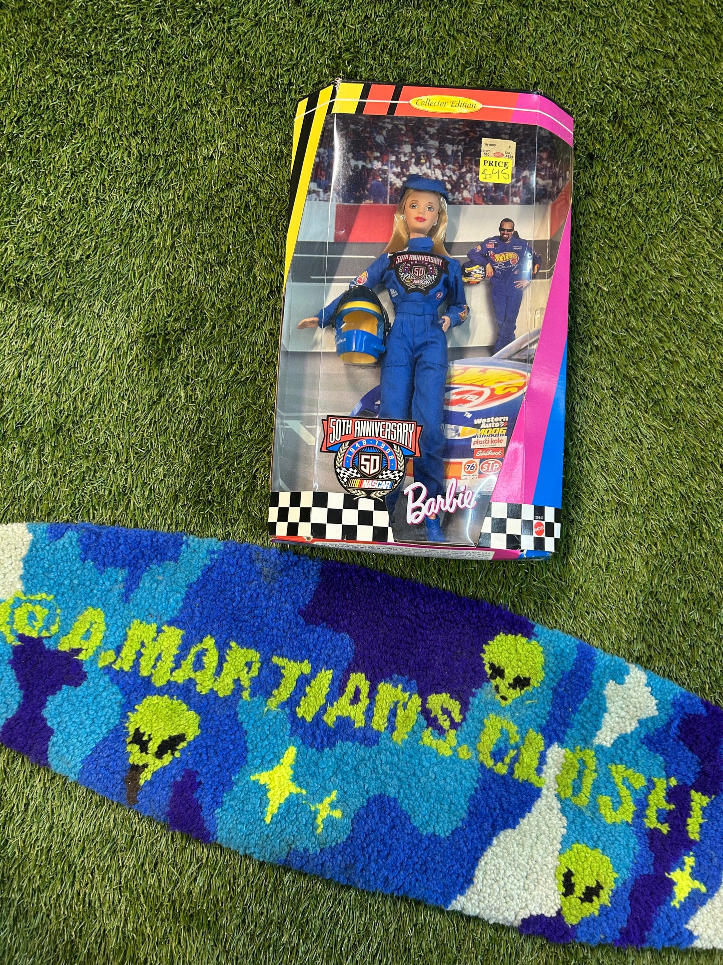 Vintage 1998 Collectable Barbie X NASCAR Hot Wheels 50th Anniversary