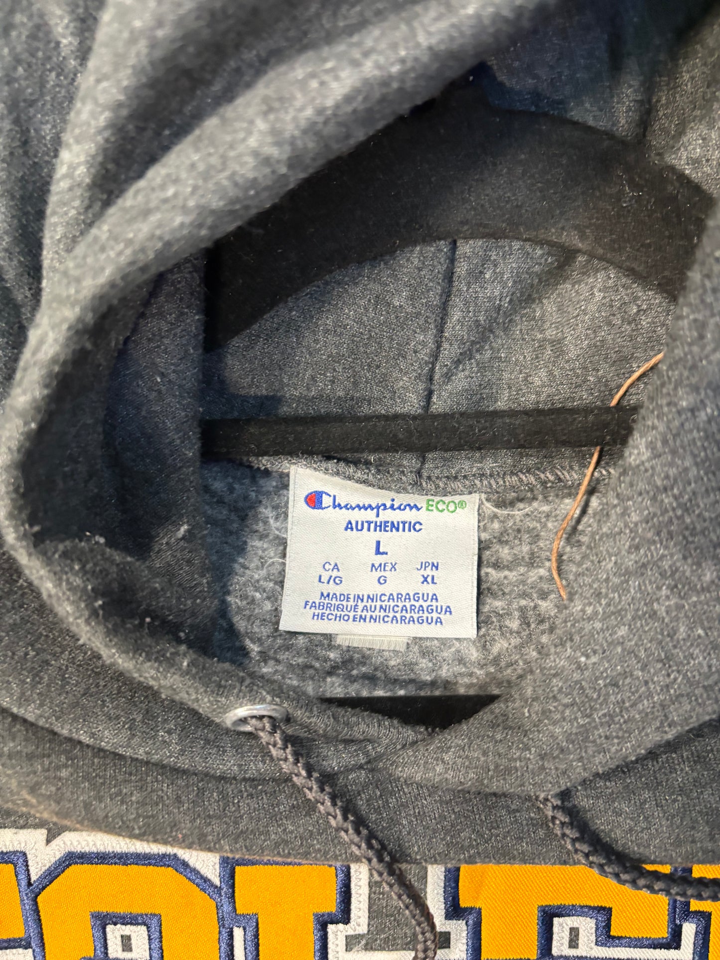 Dark Grey Toledo Rockets Champion Hoodie Size Large