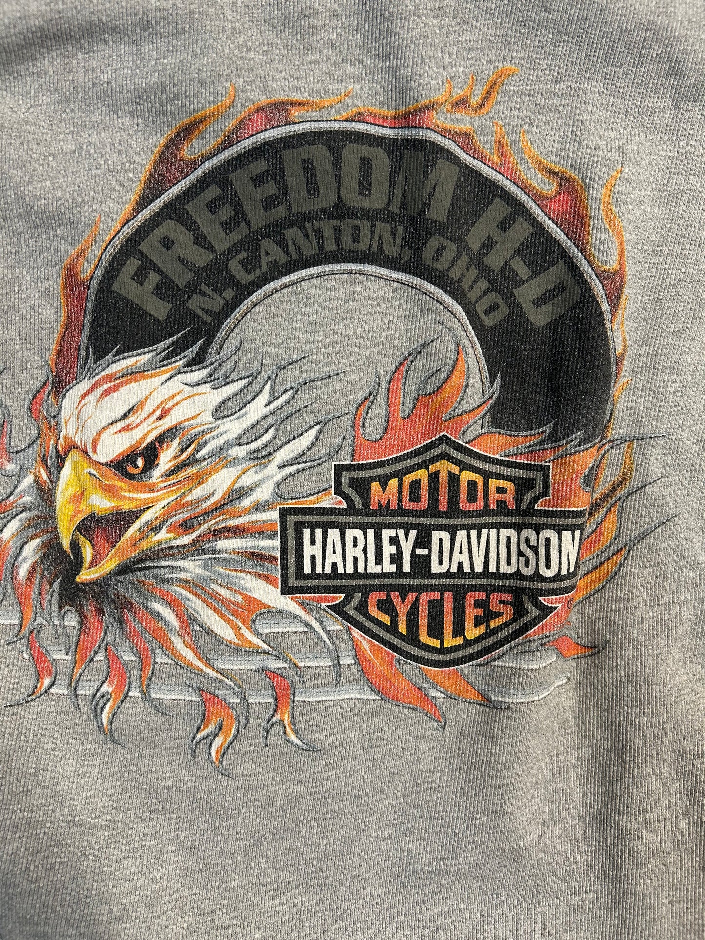 2004 Harley Davidson Women’s Long Sleeve Freedom Flame Eagle Tee