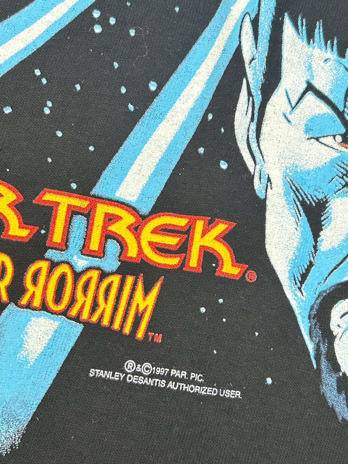 Vintage 1997 Star Trek Mirror Rorrim Tee