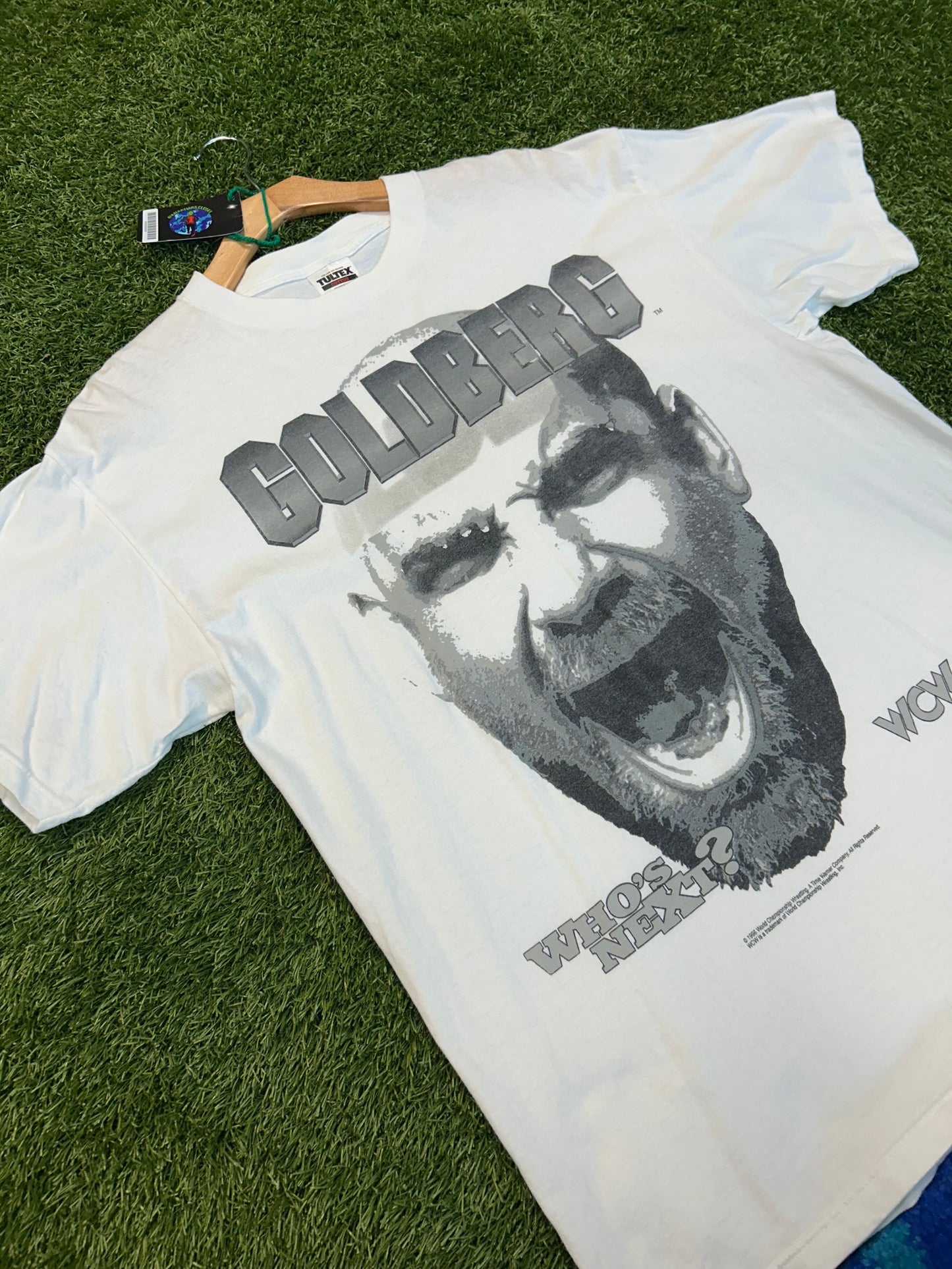Vintage 1998 WCW Goldberg Big Head Tee