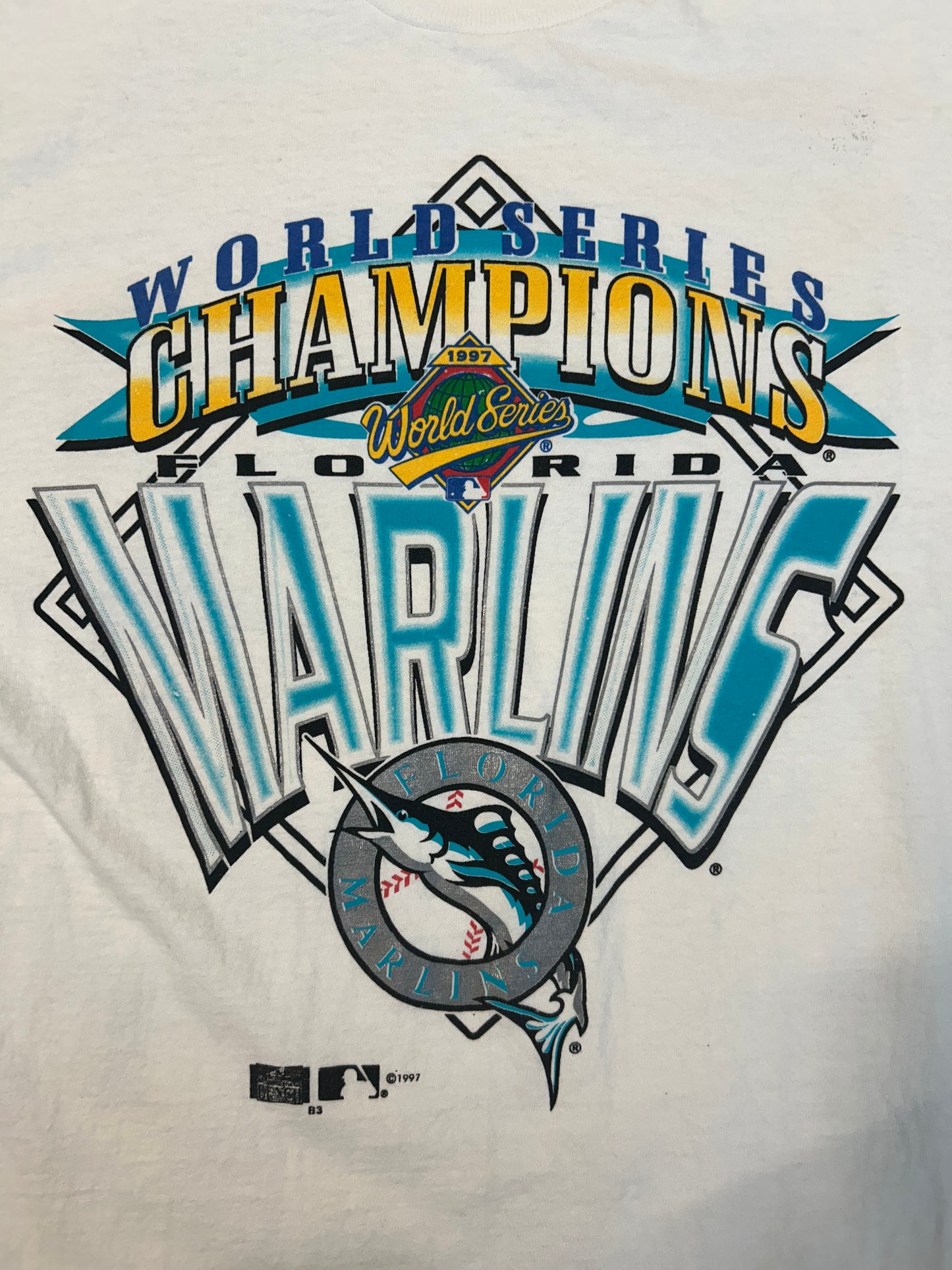 Vintage 1997 Florida Marlins World Series Champions Tee