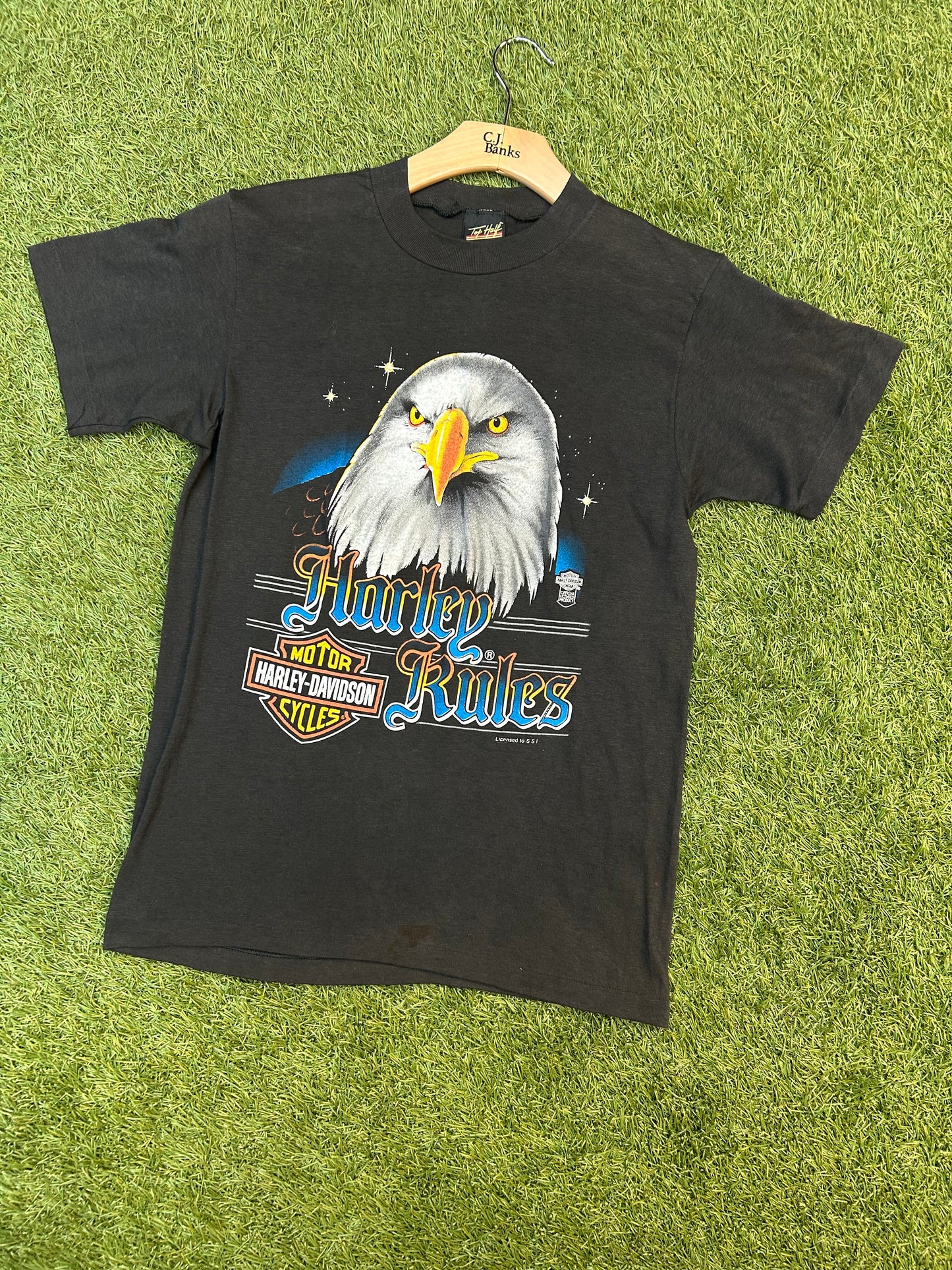 Vintage 80s Harley Rules Eagle Tee