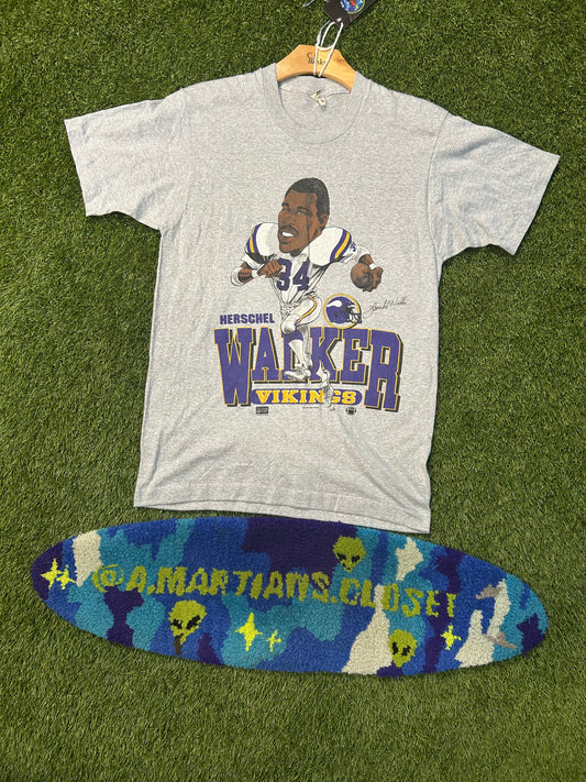 Vintage 1987 Minnesota Vikings Herschel Walker #34 Tee