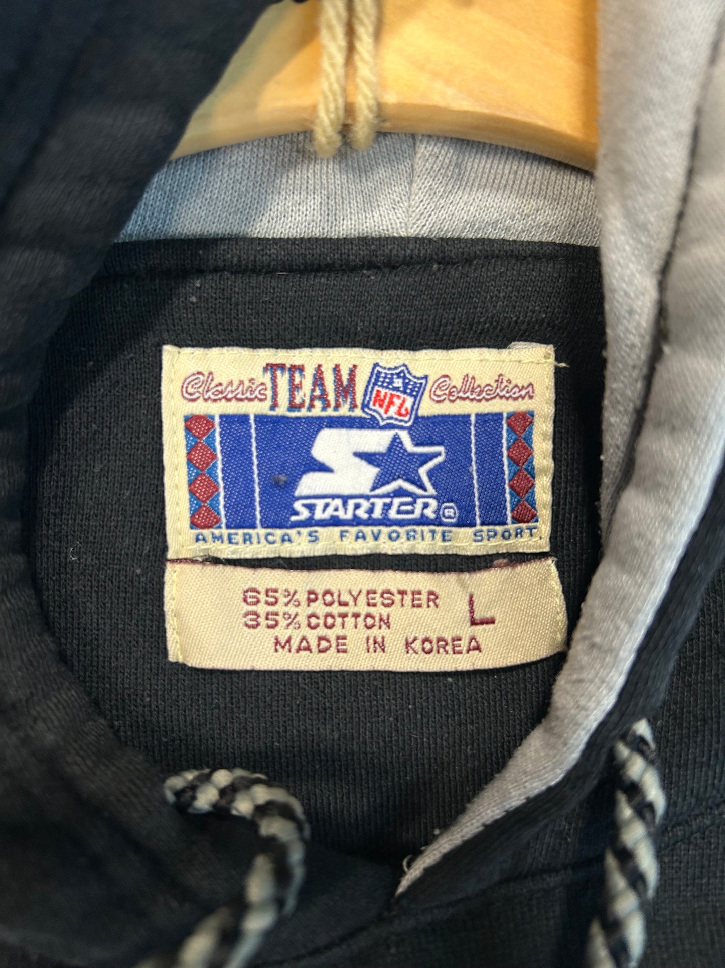Vintage 90s Raiders Football Starter Hoodie W/Pockets