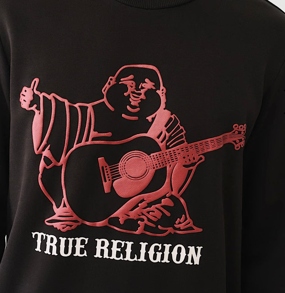 True Religion Buddha Puff Print Crewneck