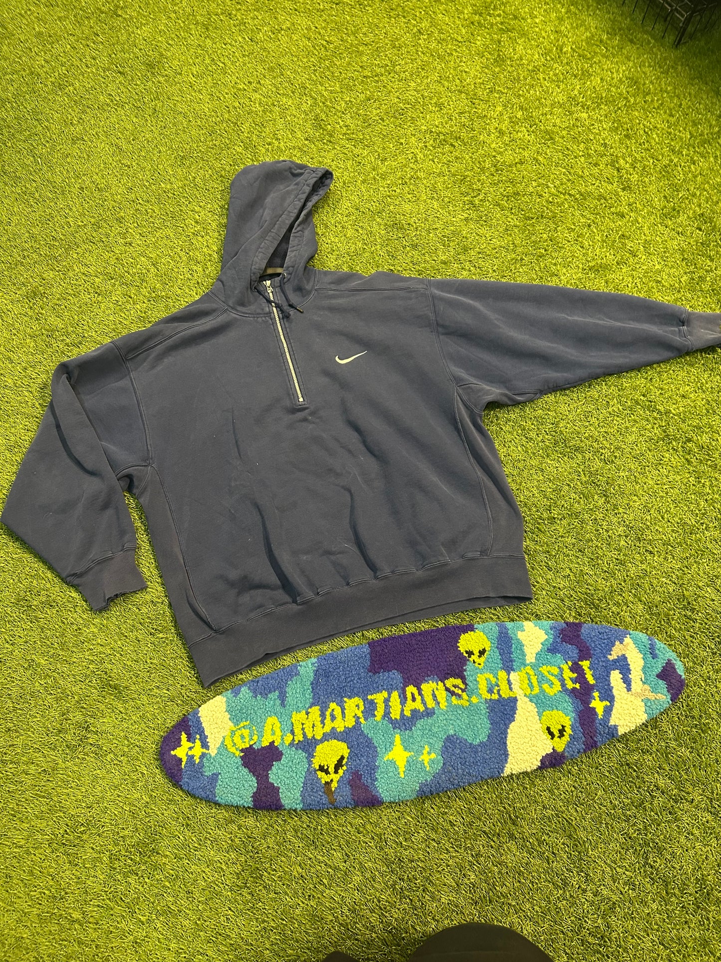 Vintage Nike Navy Blue QrtZip Jacket