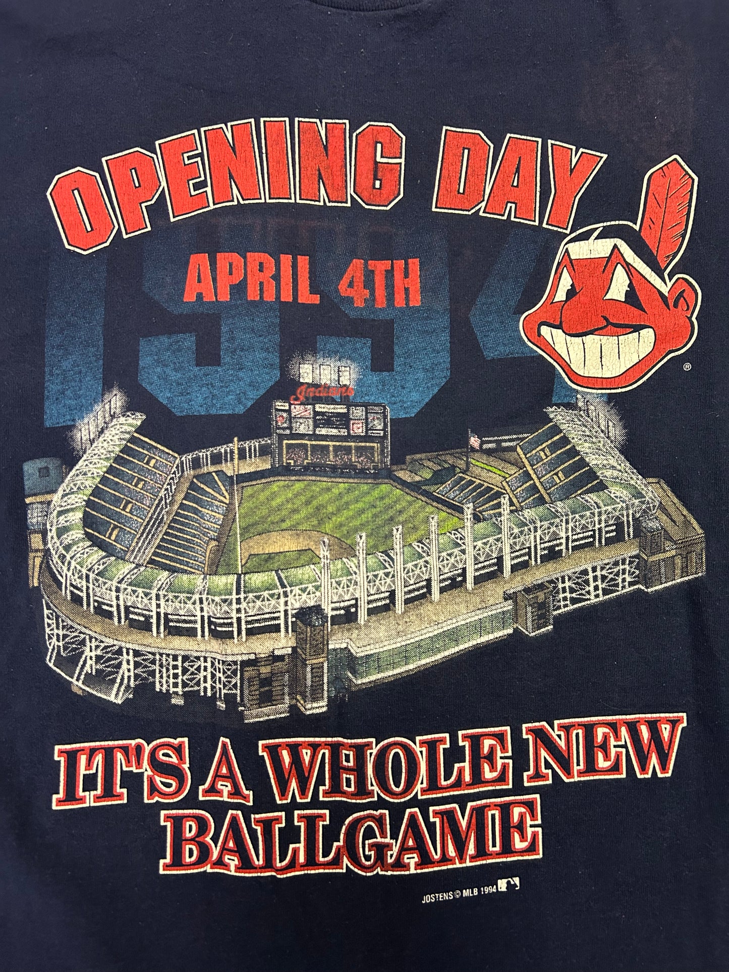 Vintage 1994 Cleveland Indians It’s a Whole New Ballgame Tee