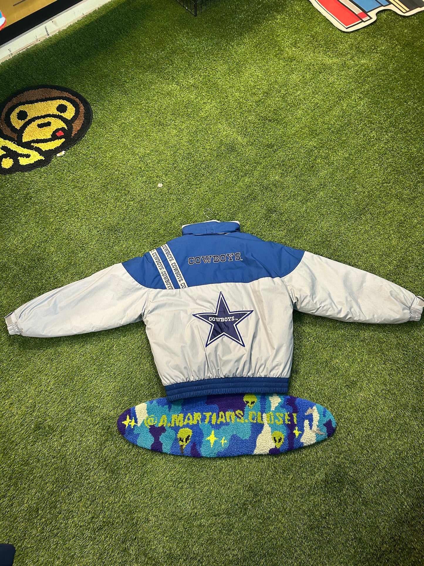 Vintage 90s Official NFL Dallas Cowboys Coat W/Built In Hood