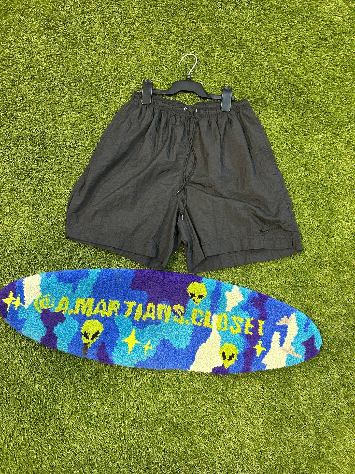 Vintage 90s All Black Nike Running Shorts