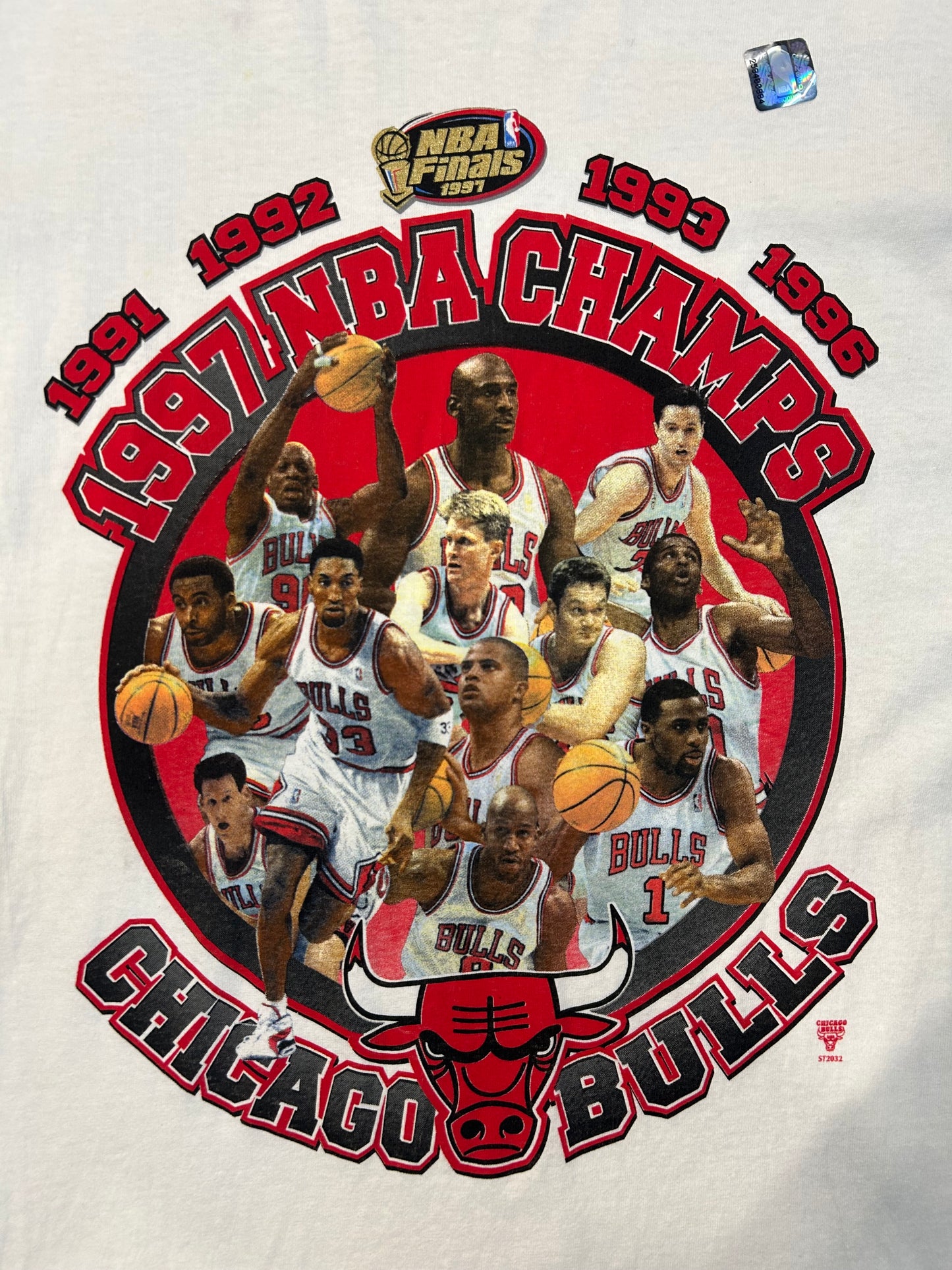 Vintage 1997 NBA Champs Chicago Bulls Brand New W/Tag