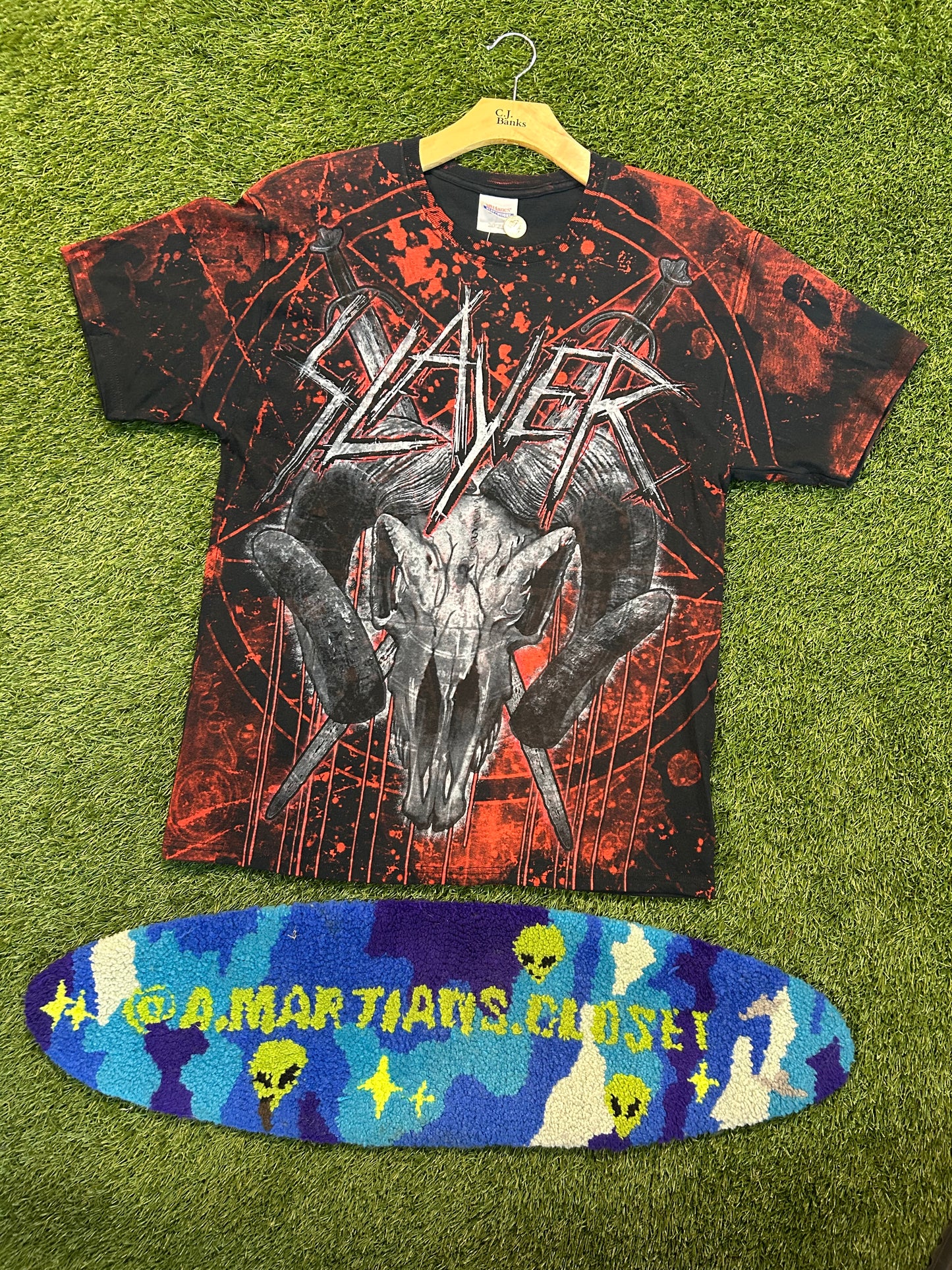 Vintage 90s Slayer Band AOP Tee