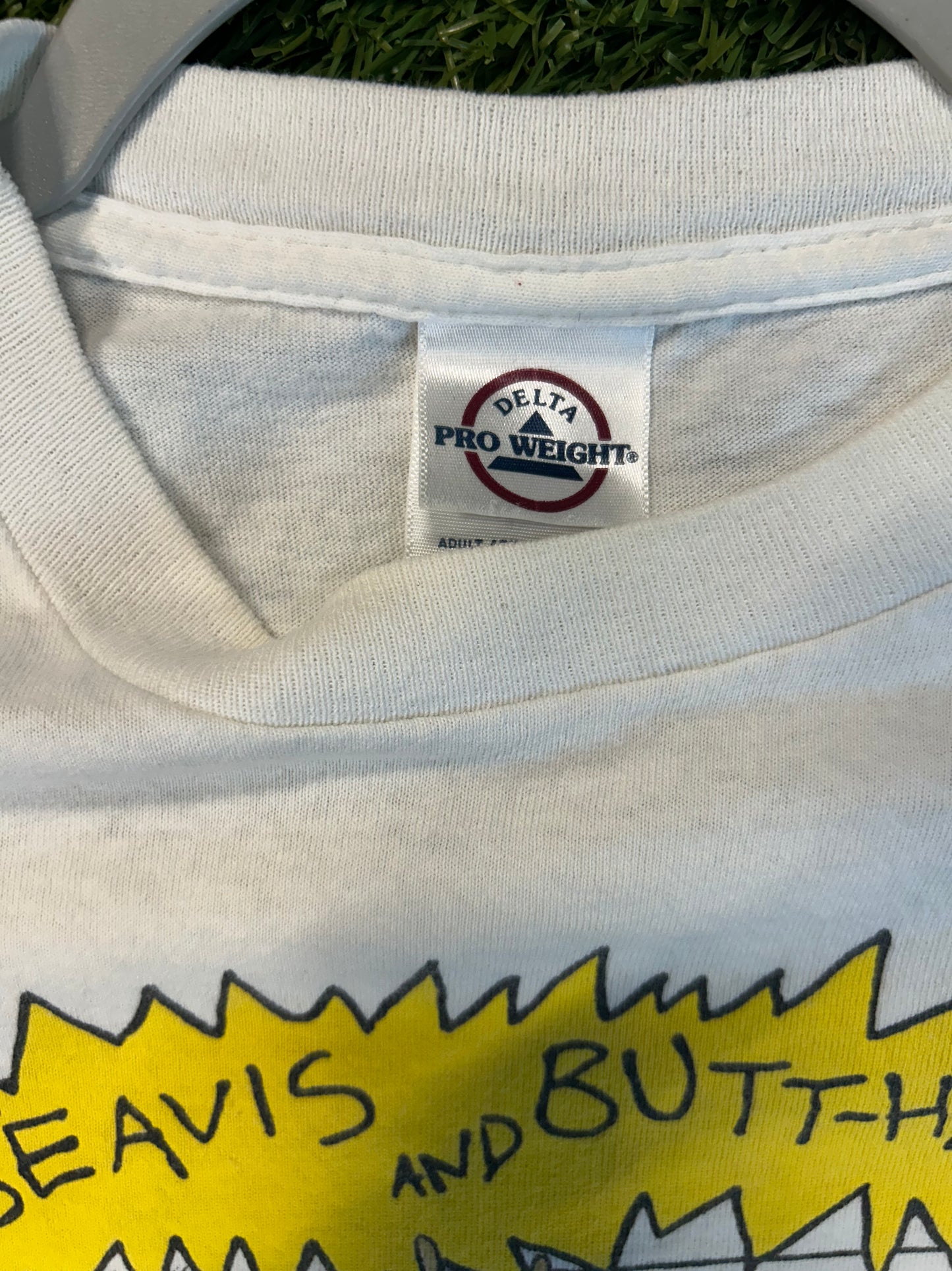 Y2K Beavis And Butthead Delta Pro Weight Tag Tee