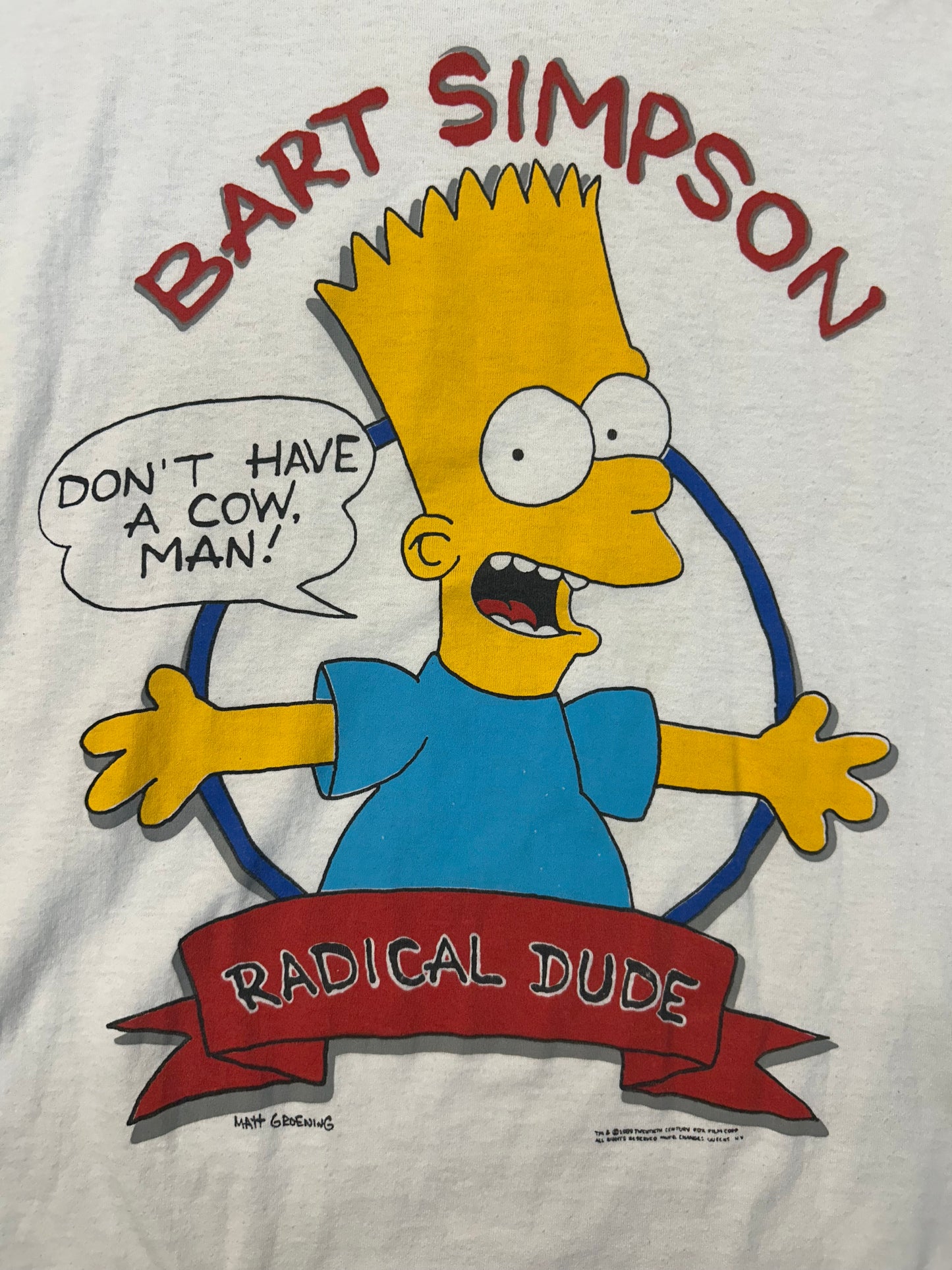 Vintage 1989 Bart Simpson Radical Dude Tee