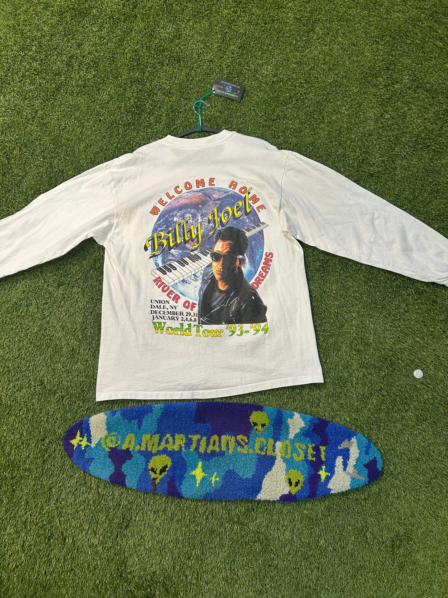 Vintage 1993 Billy Joel River Of Dreams Nassau Coliseum L/Sleeve Tee