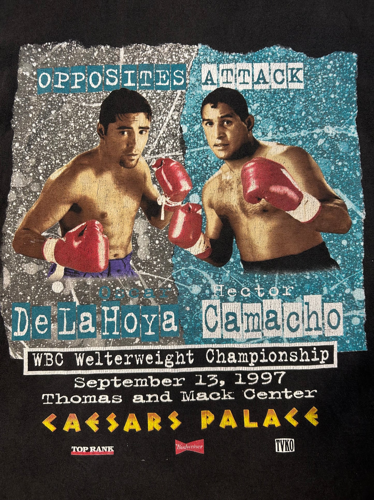 Vintage 1997 Oscar DeLaHoya V.S. Hector Camacho WBC Welterweight Championship
