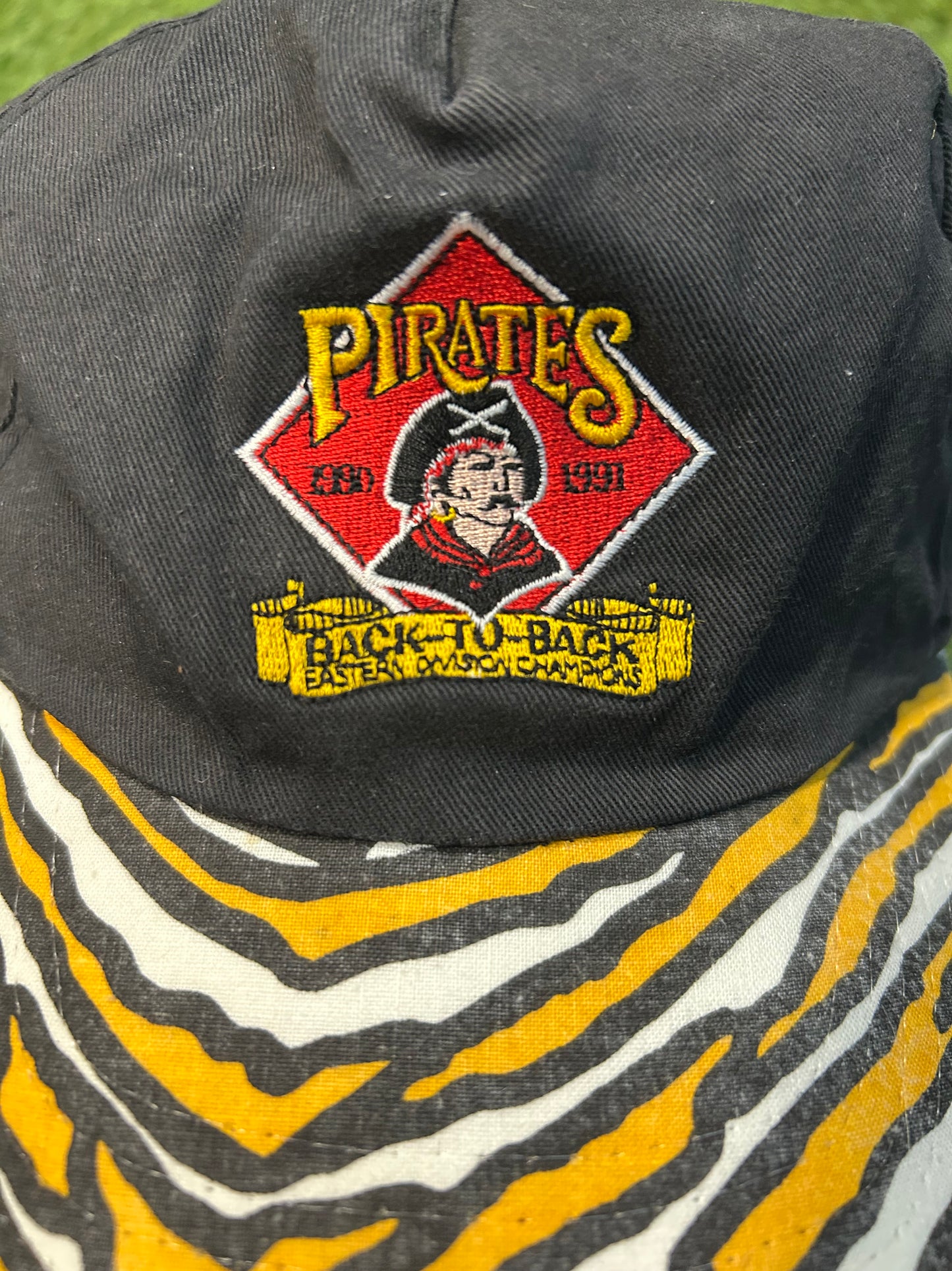 Vintage 90s Pittsburgh Pirates Back To Back Eastern Conference Champs SnapBack