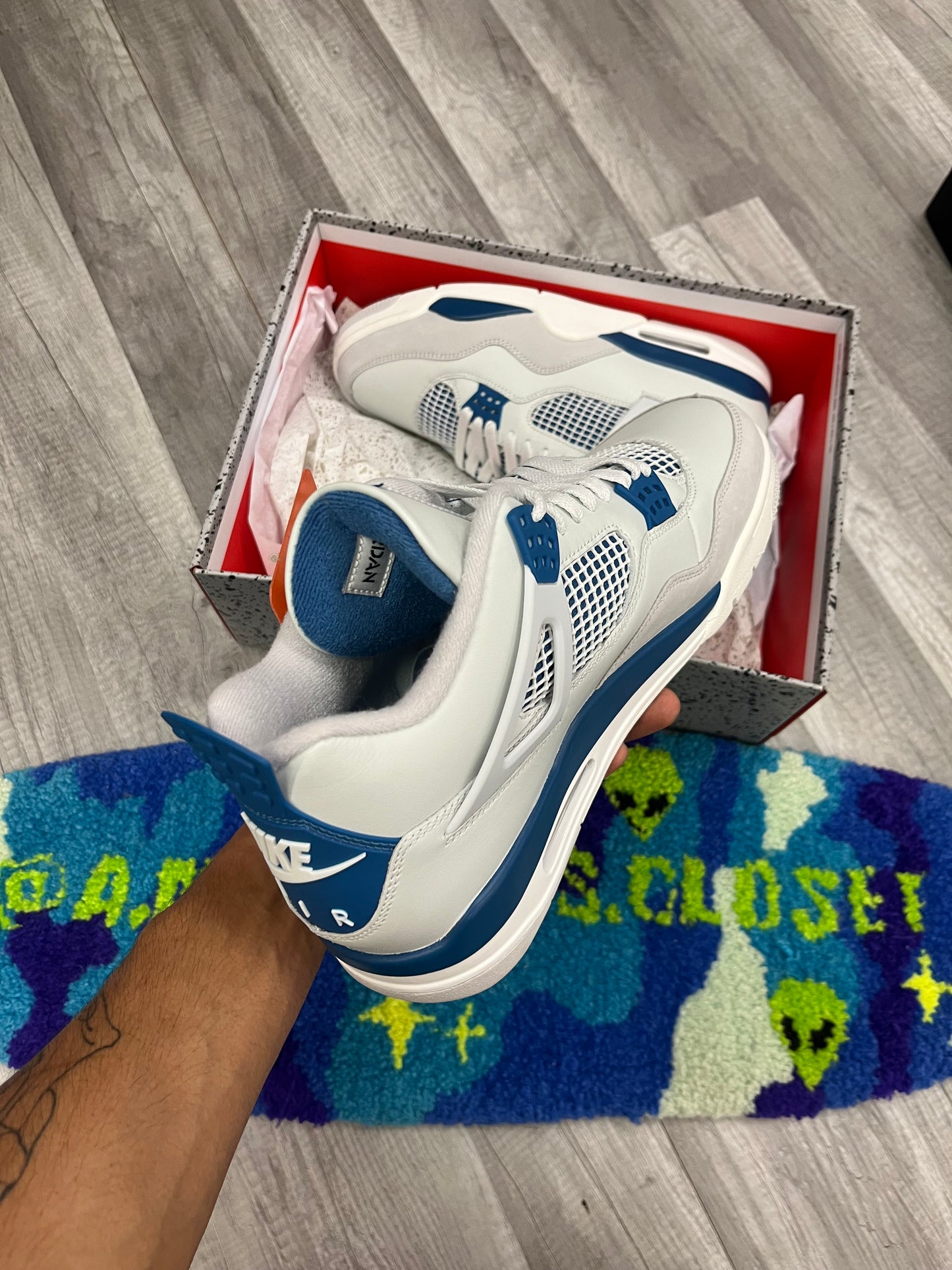 Jordan 4s Military Blue