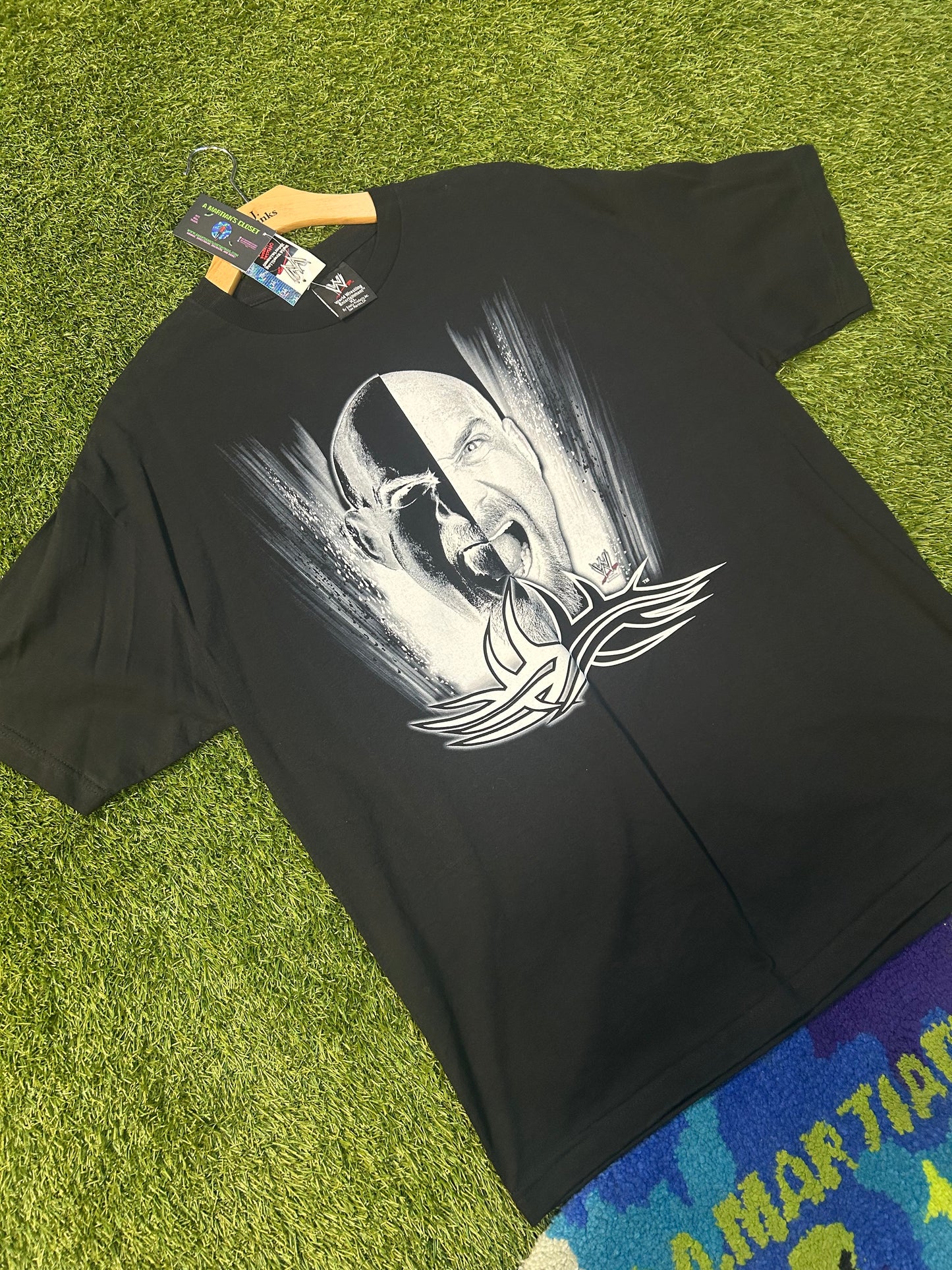 Year 2002 WWF Stone Cold Steve Austin Balck and White You Can’t Survive The Hype Tee