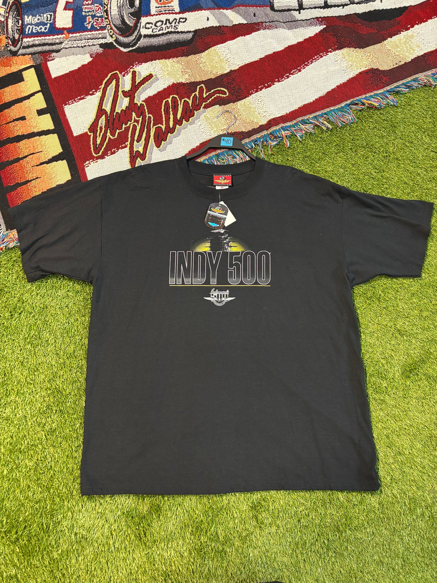 Dead stock 2009 Indy 500 racing T-Shirt Size 2XL Brickyard Authentics tag