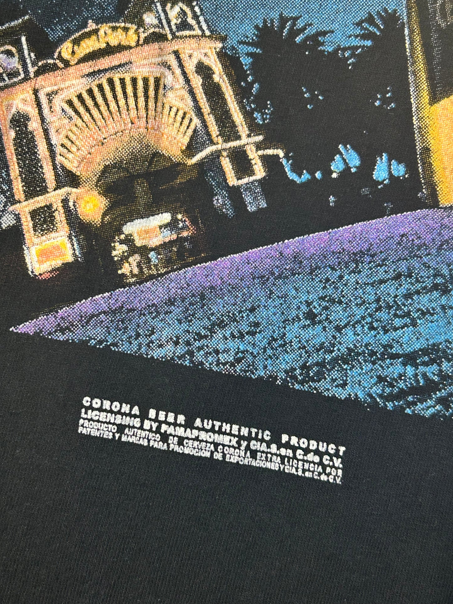 Vintage 90s Corona Extra Cancun Mexico Beer Tee