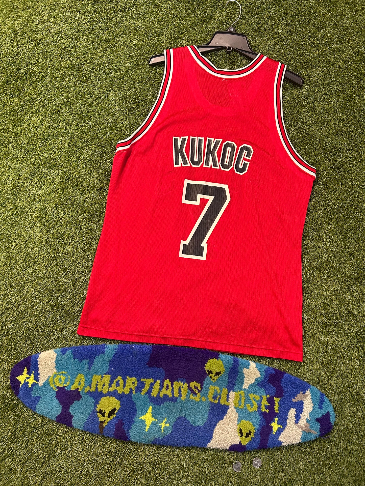 Vintage 90s Chicago Bulls Tony Kukoc #7 Champion Brand Jersey