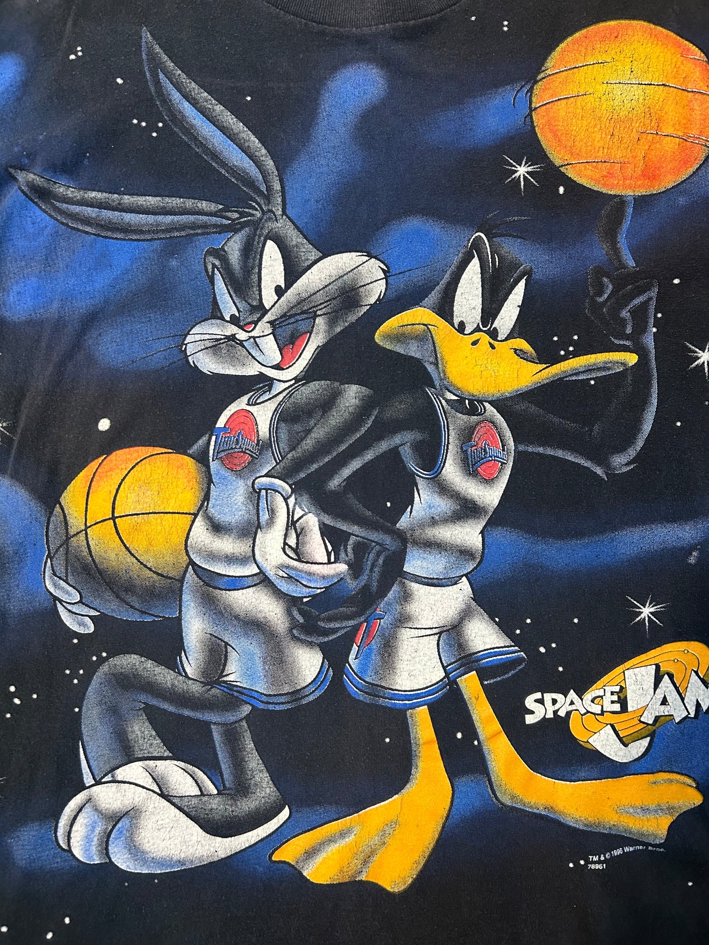 Vintage 1996 Space Jam Bugs Bunny & Daffy Duck Tee