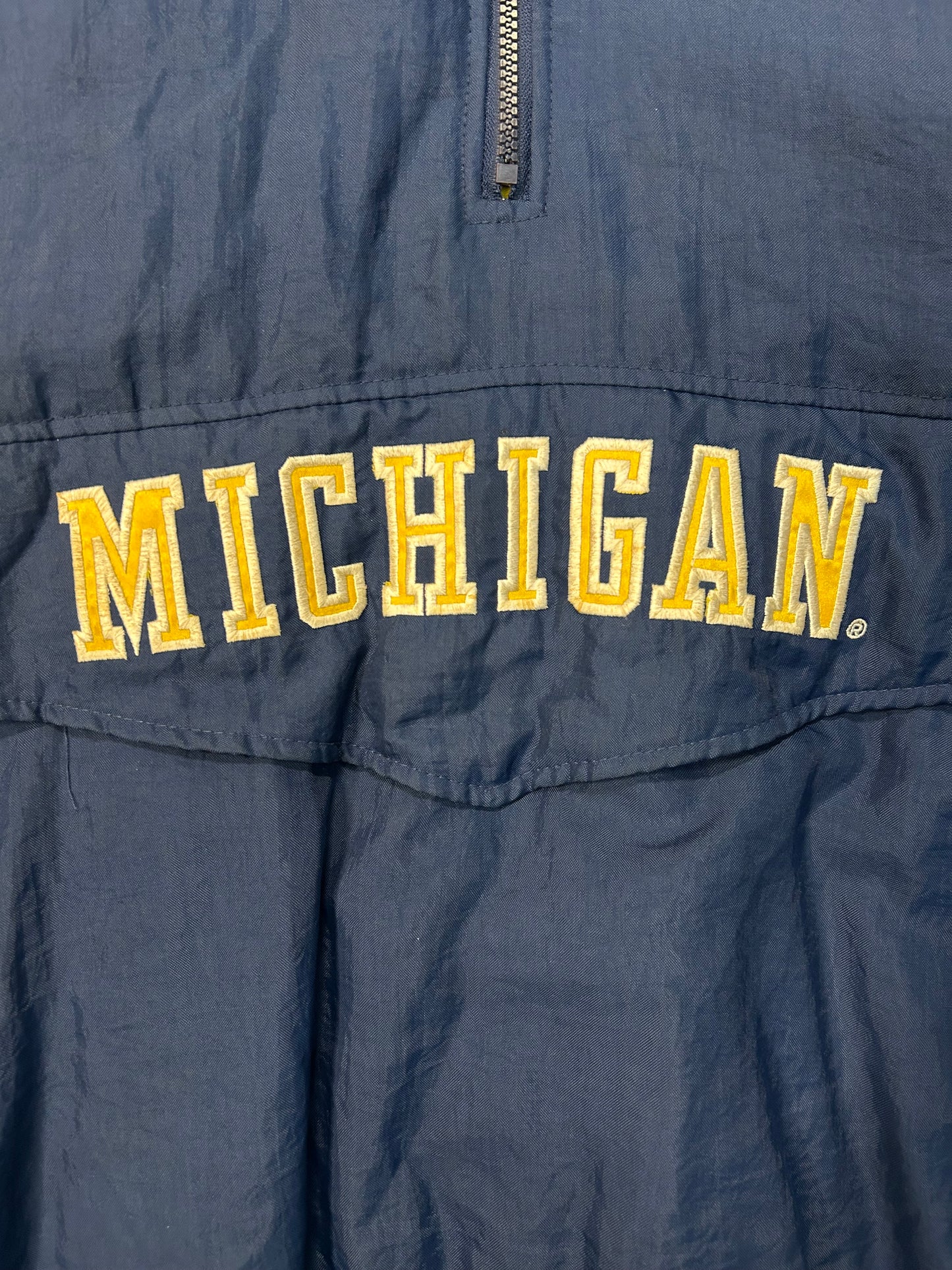 Vintage Michigan Wolverines Starter HalfZip Jacket