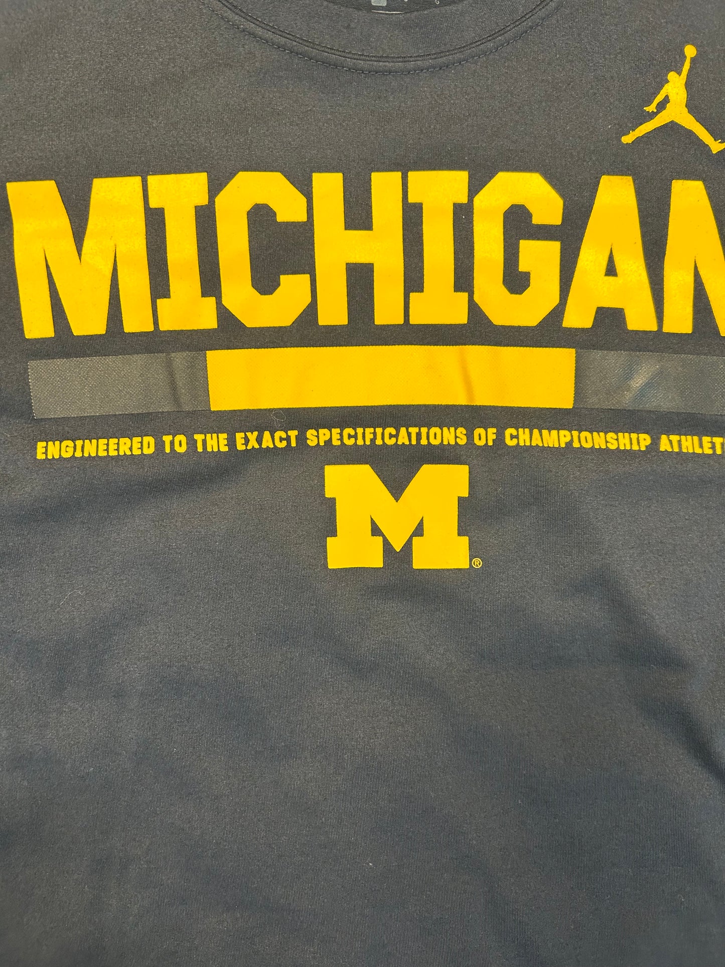 Jordan x Nike Dri Fit Michigan Wolverine’s L/Sleeve Tee