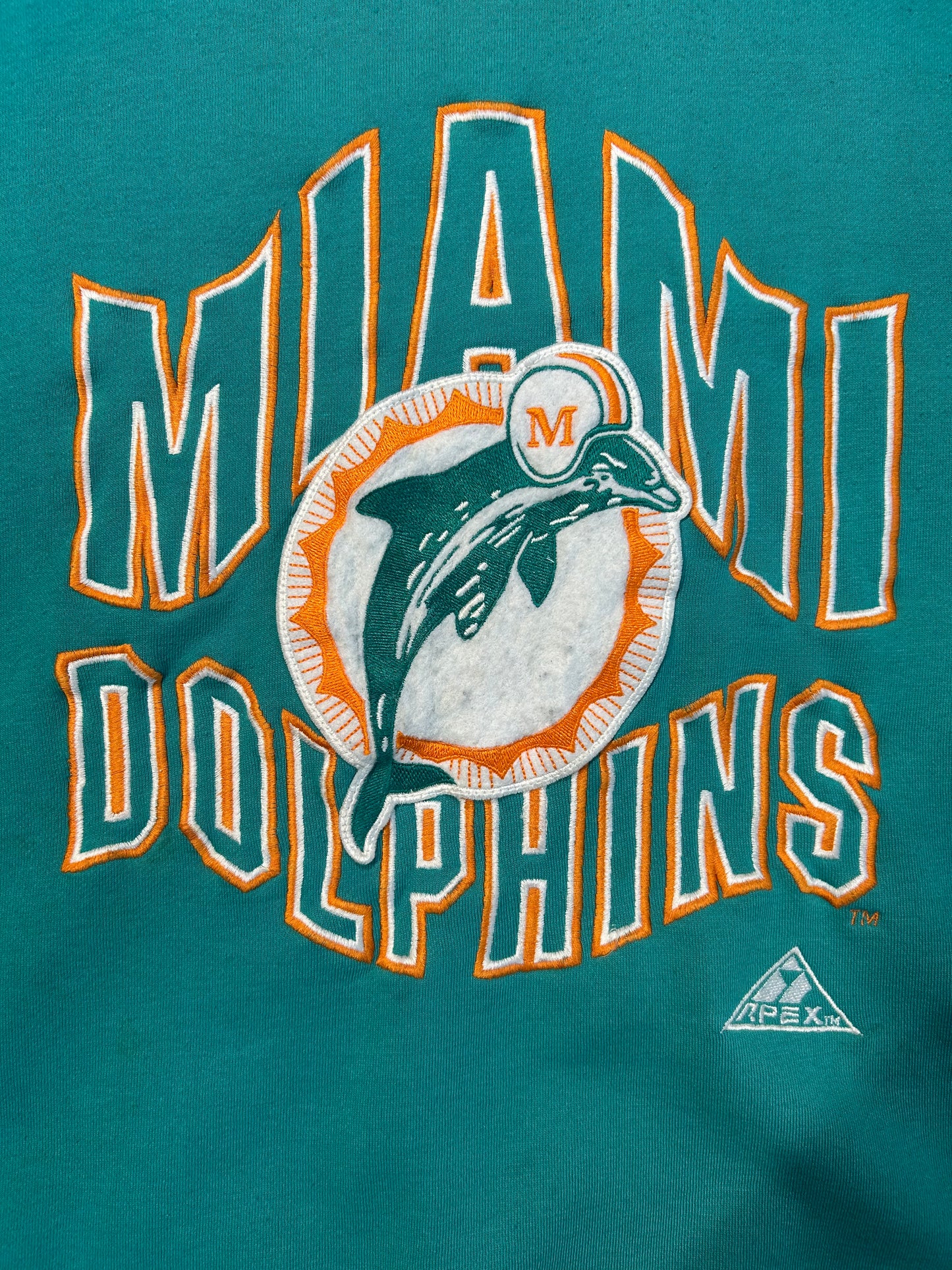 Vintage 90s NFL Miami Dolphins Apex One Crewneck