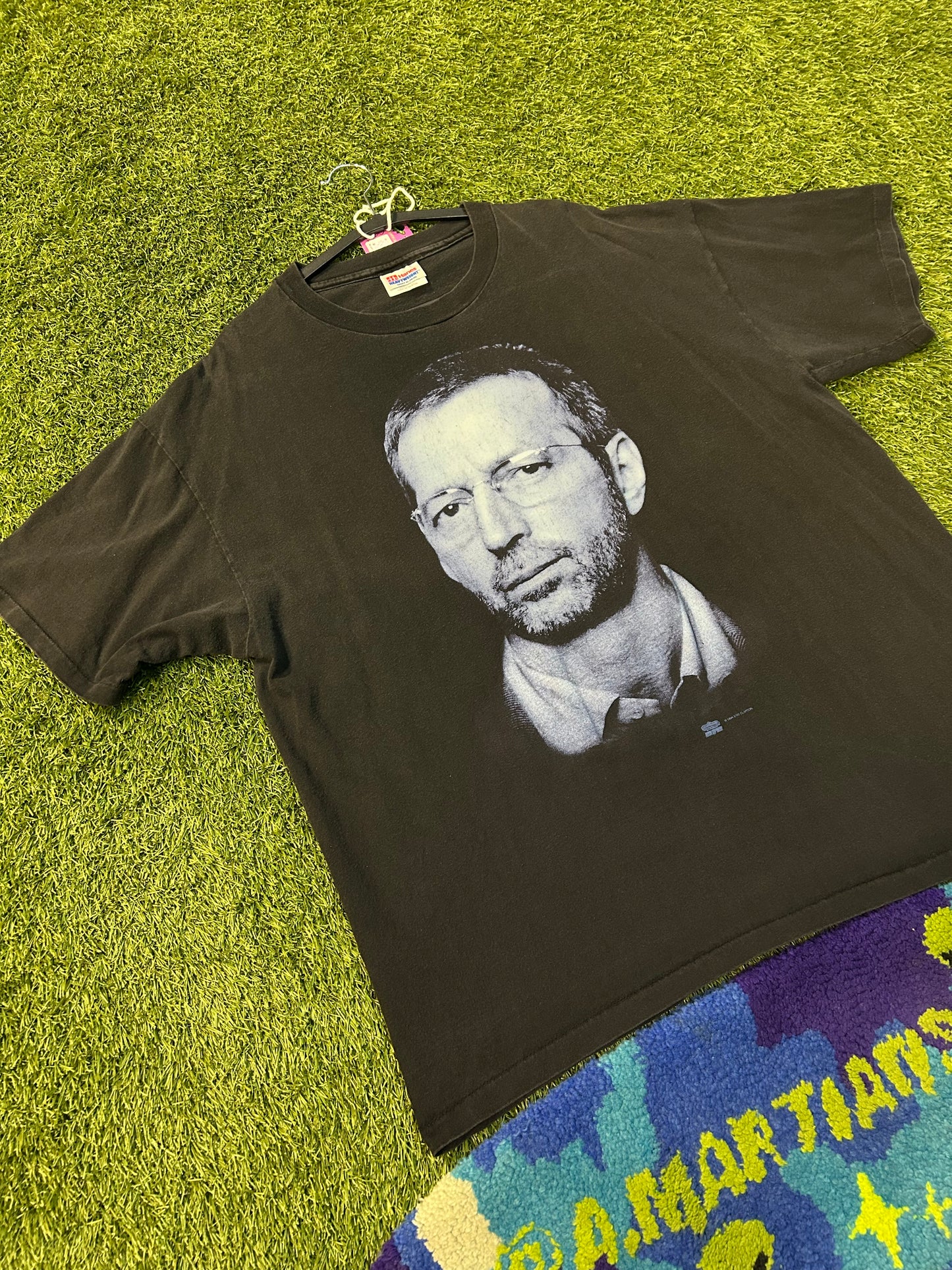 Vintage 1994 Eric Clapton Blue Country Music Portrait Tee