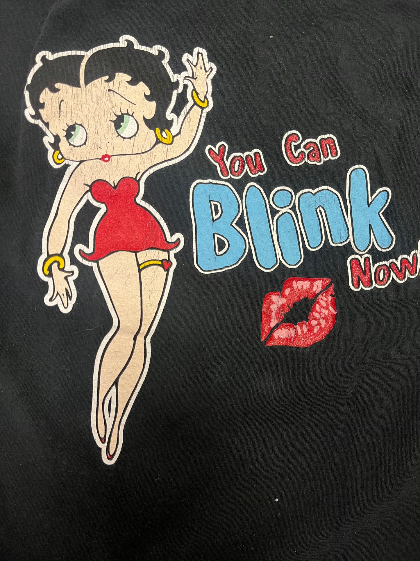Vintage 90s Betty Boop Kiss Me Now Tee