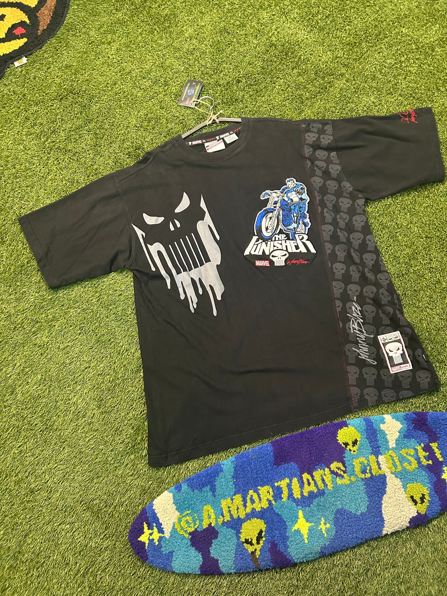 Rare Vintage Marvel X Johnny Blaze Punisher Tee