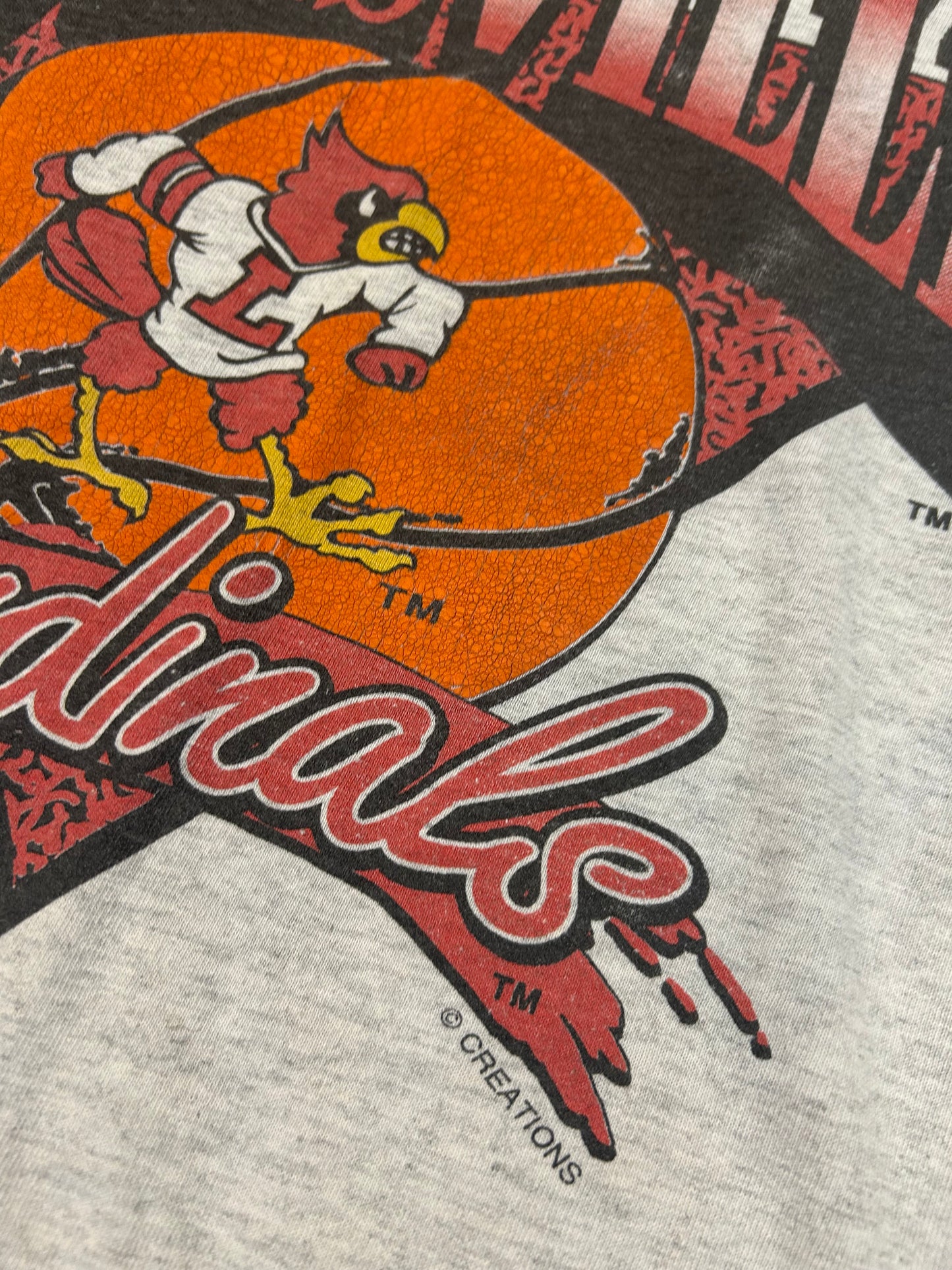 Vintage University Of Louisville Cardinals Basketball Tee